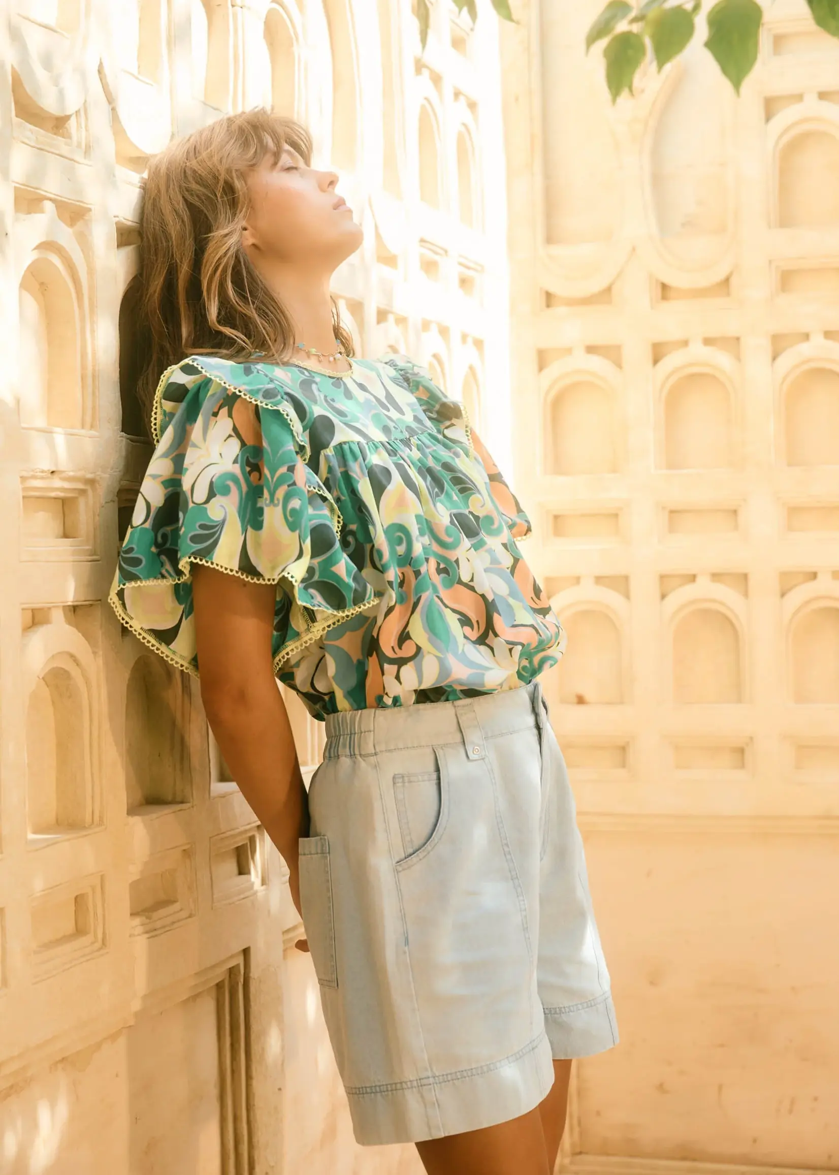 Isle of Mine Sofie Denim Short - Sky