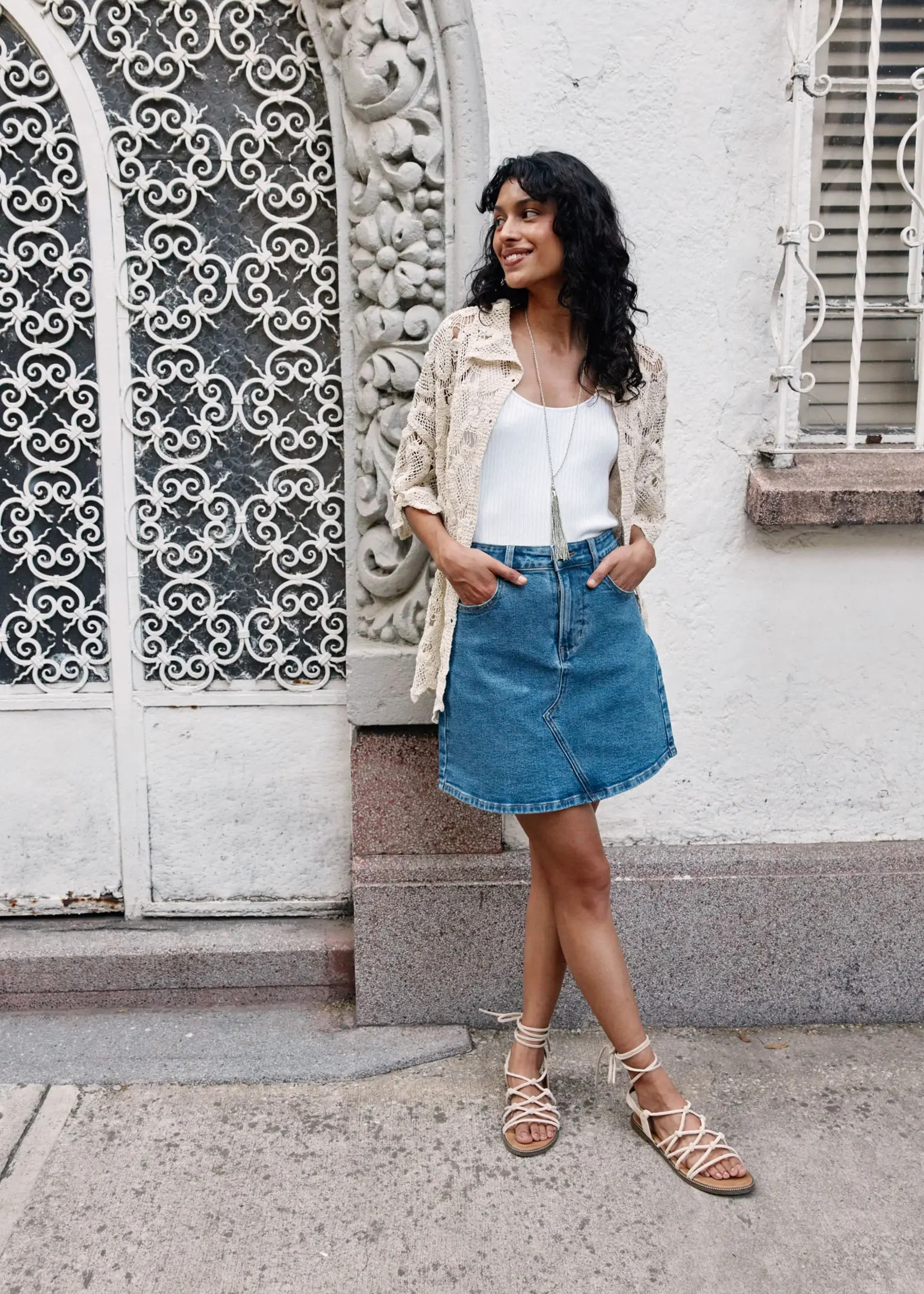 Isle of Mine Margot Denim Skirt - Denim