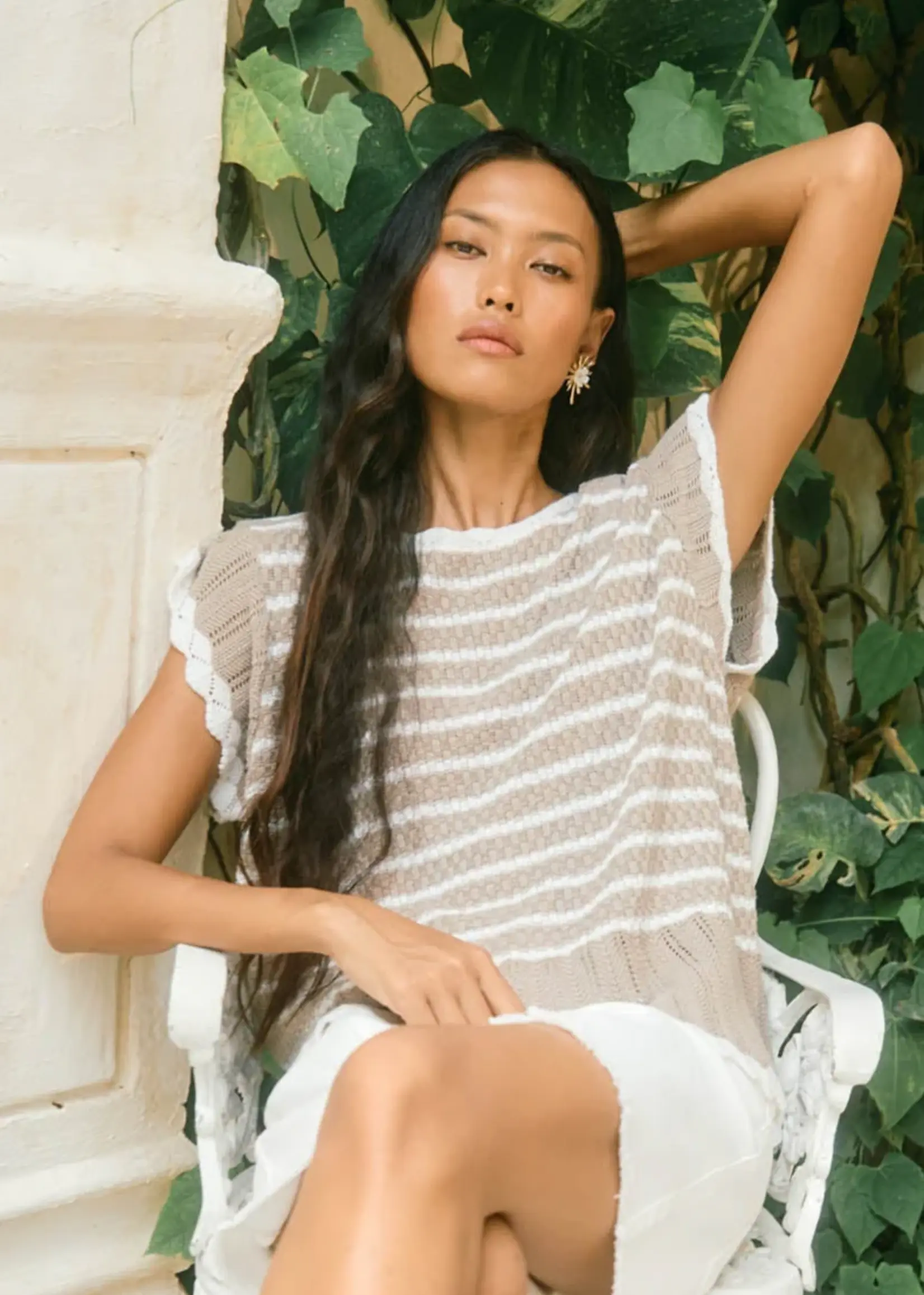 Isle of Mine Ida Knit Top - Canvas