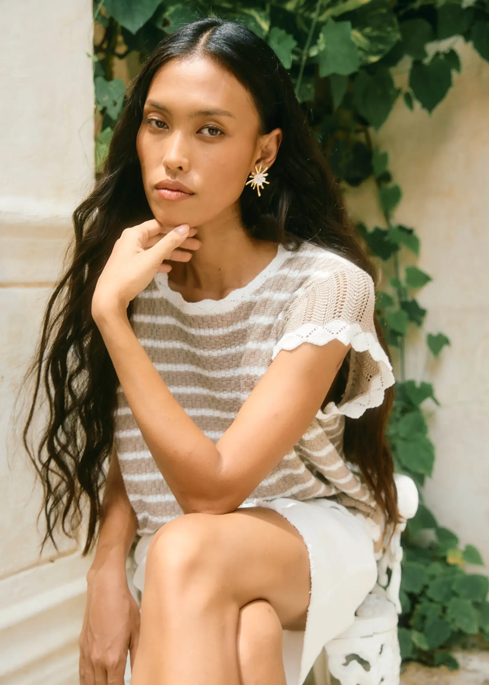 Isle of Mine Ida Knit Top - Canvas