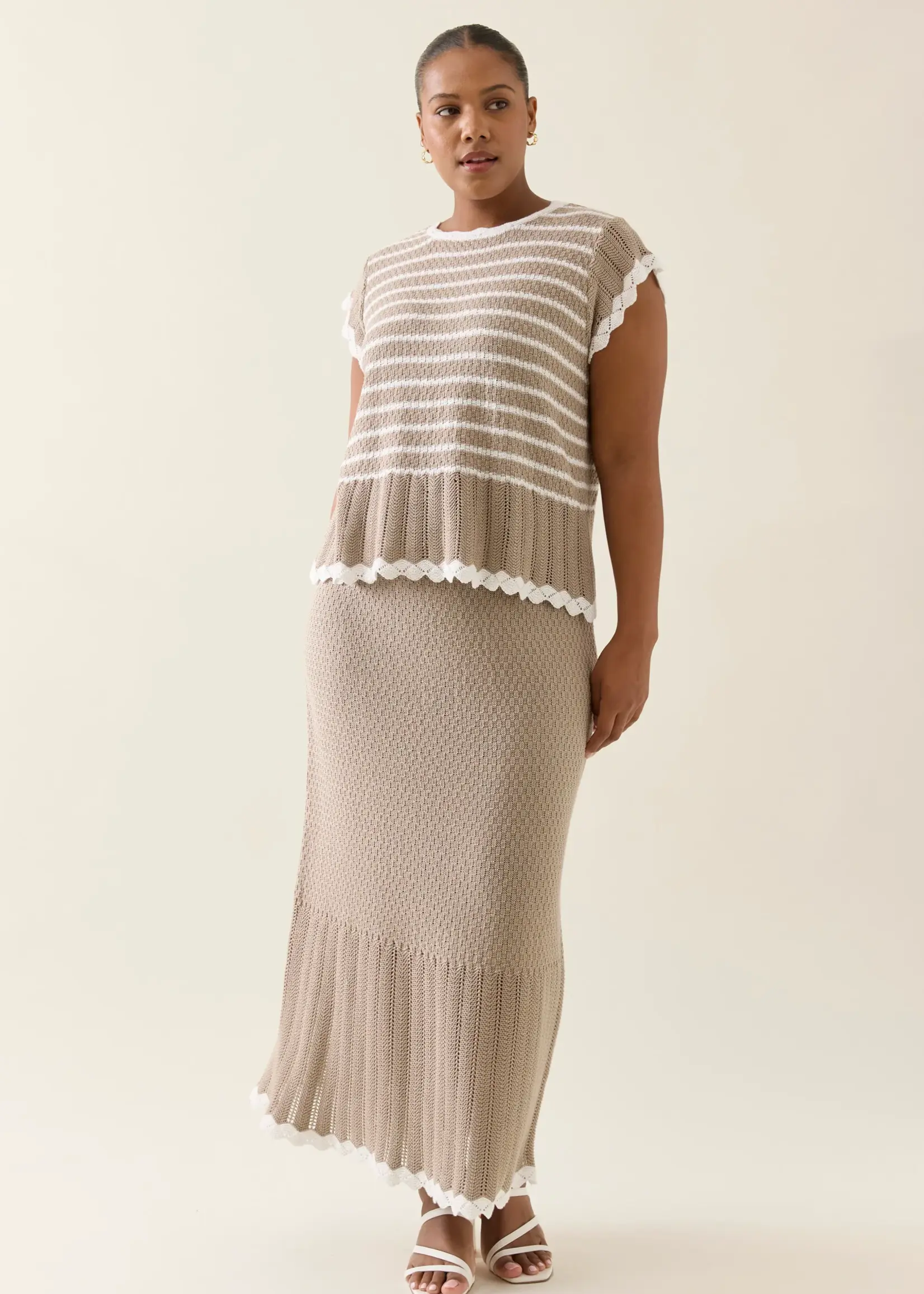 Isle of Mine Ida Knit Top - Canvas