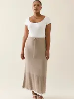 Isle of Mine Ida Knit Skirt - Canvas