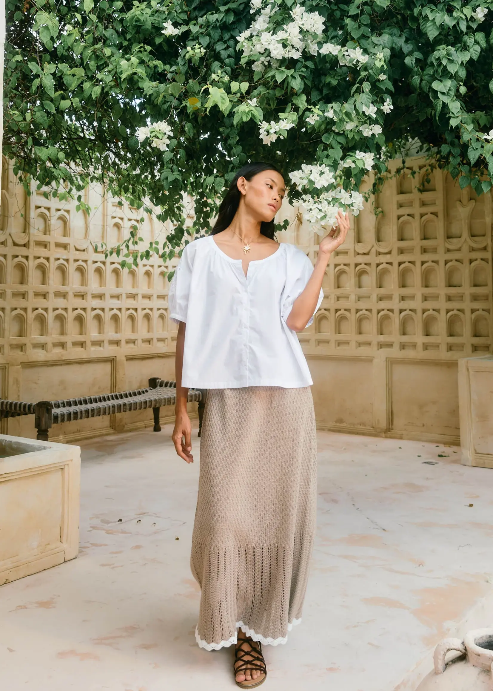 Isle of Mine Ida Knit Skirt - Canvas