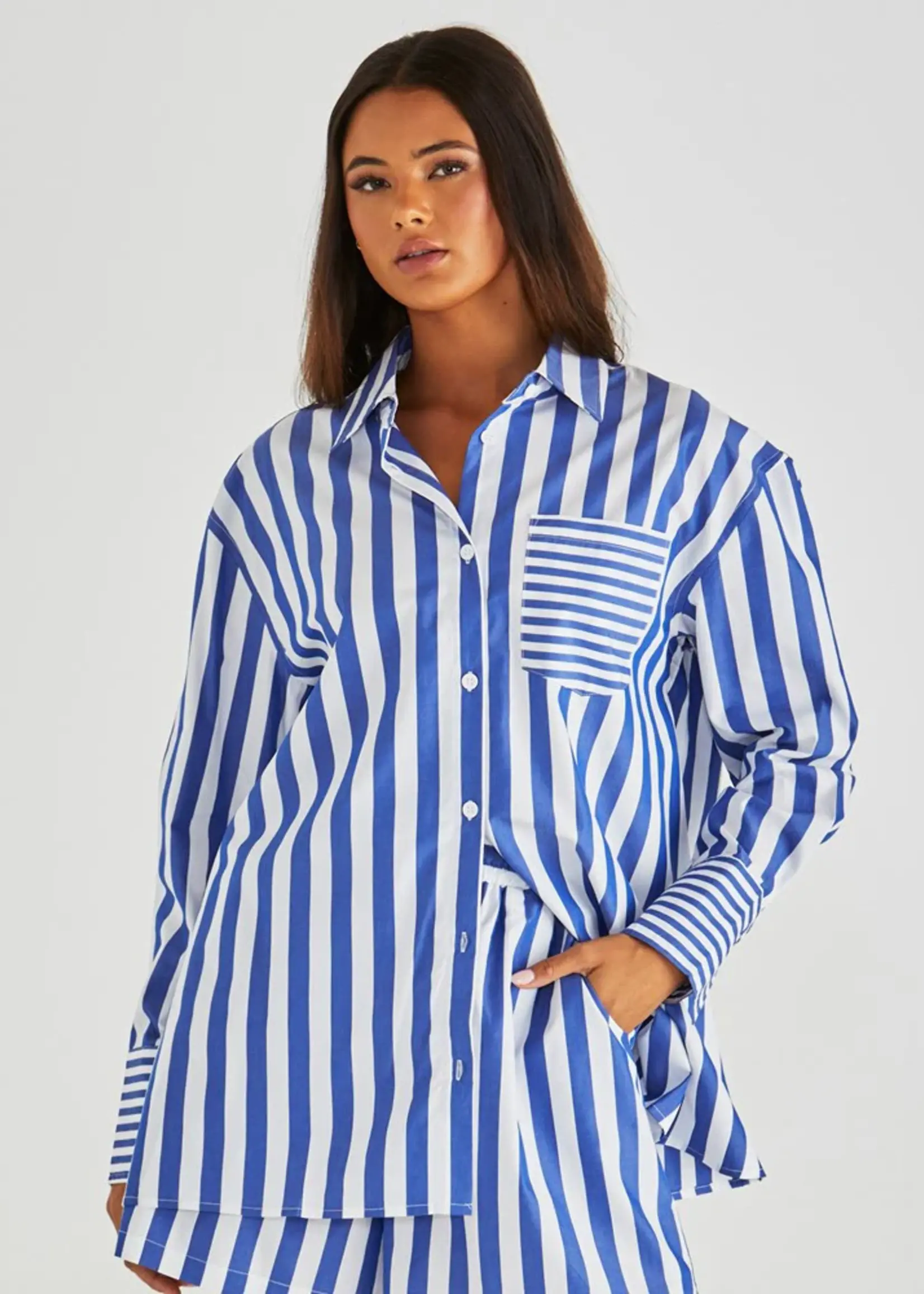 Brynne Short - Blue Stripe
