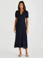 Sass Abbie Knit Polo Dress - Navy