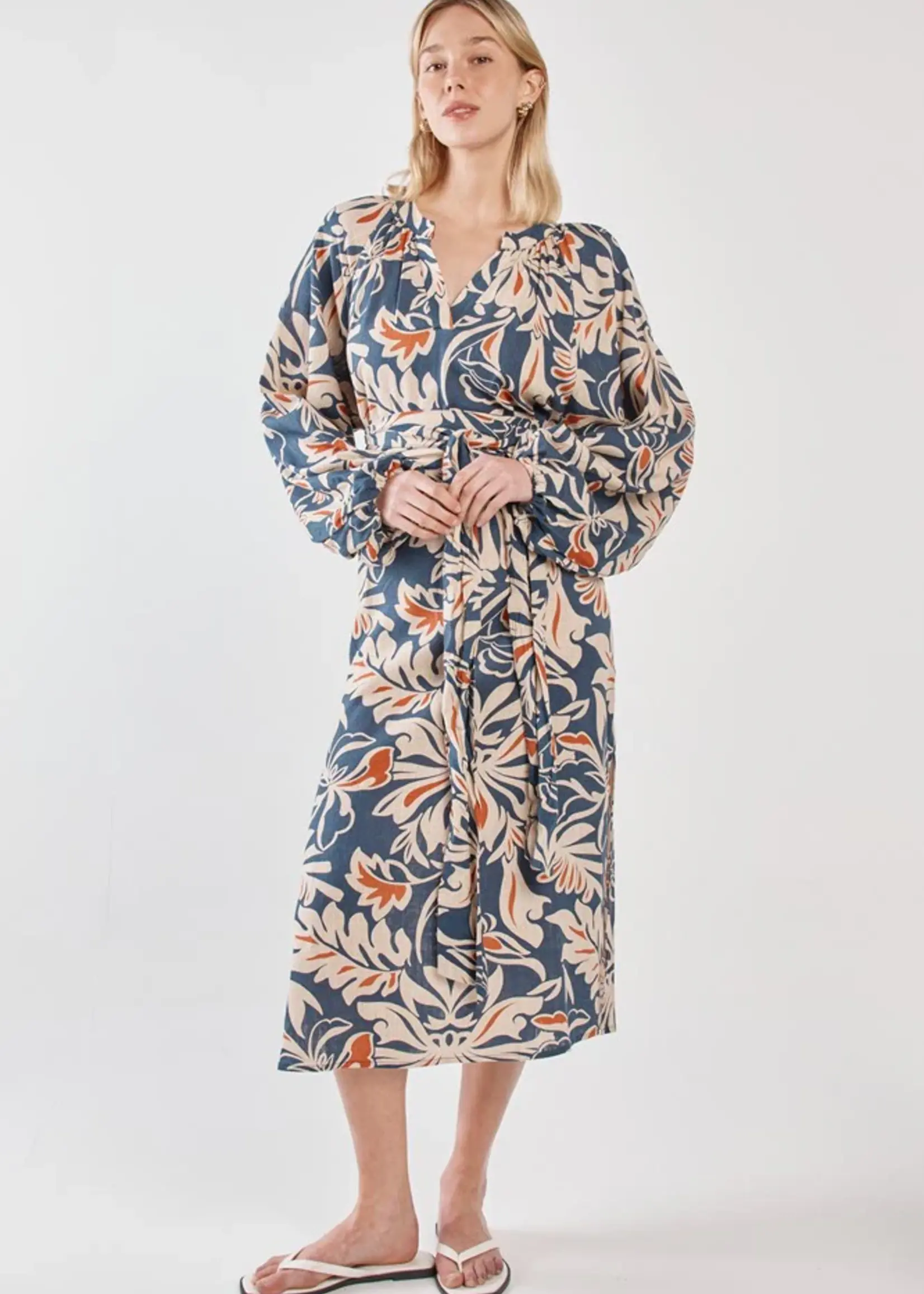 Sass Jana Obi Belt Dress - Wild Orchid