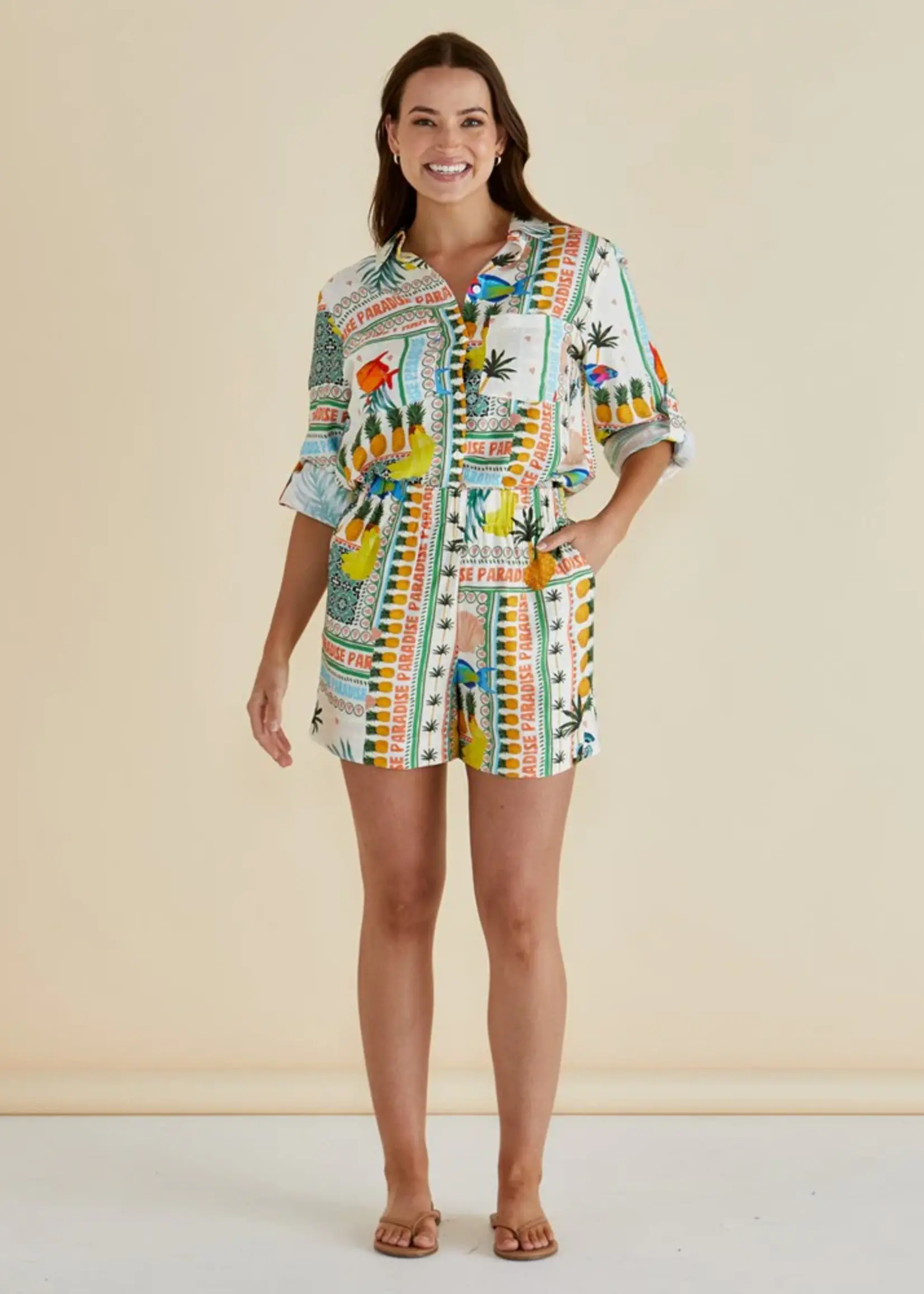 Betty Basic Malta Short - Paradise Print