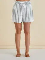 Betty Basic Sierra Short - Black/White Stripe