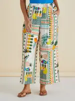 Betty Basic Sable Wide Leg Pant - Paradise Print