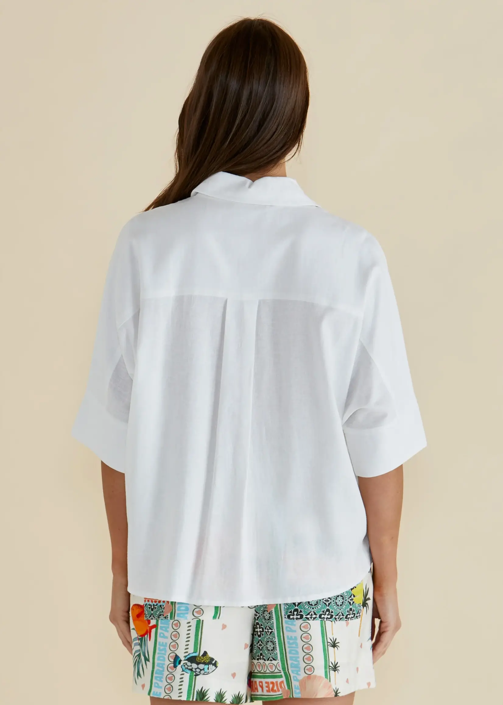 Betty Basic Lynwood Linen Shirt - White