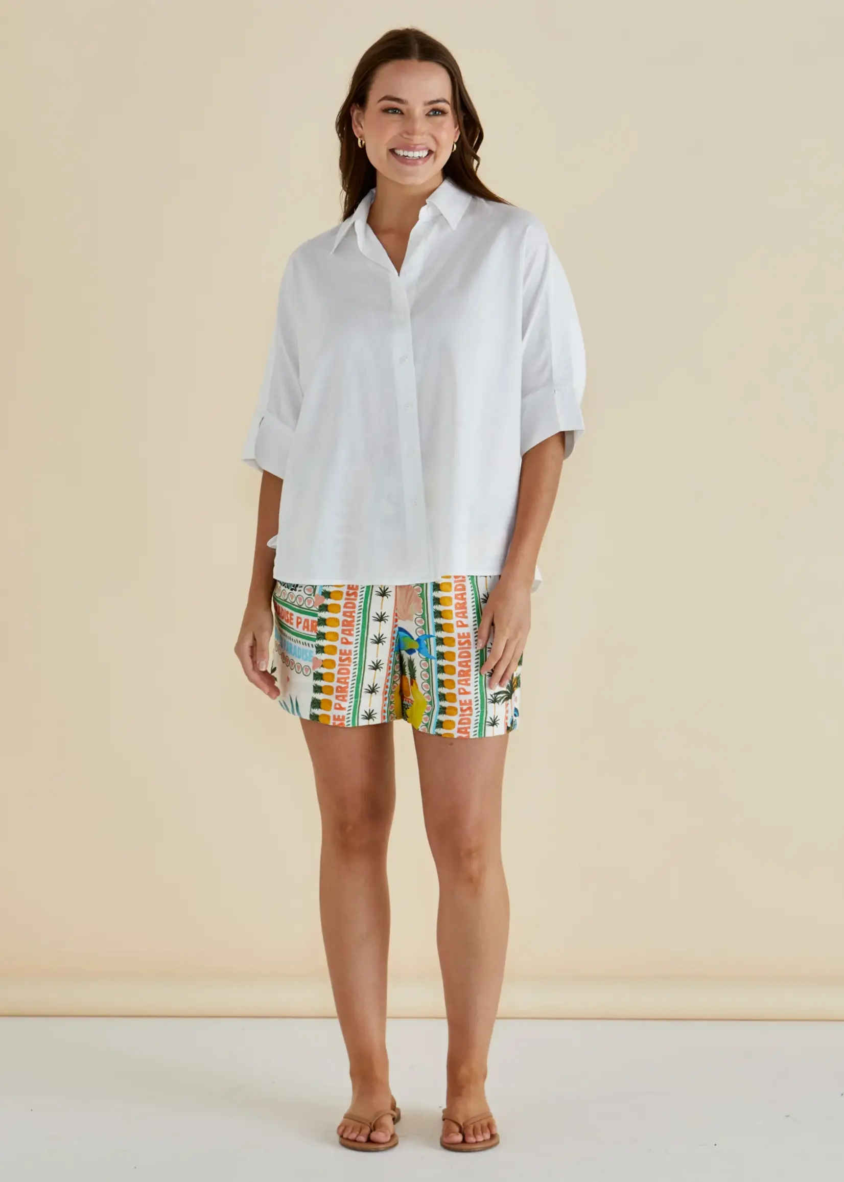 Betty Basic Lynwood Linen Shirt - White