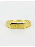 Lion Wild Two Hearts Top Ring