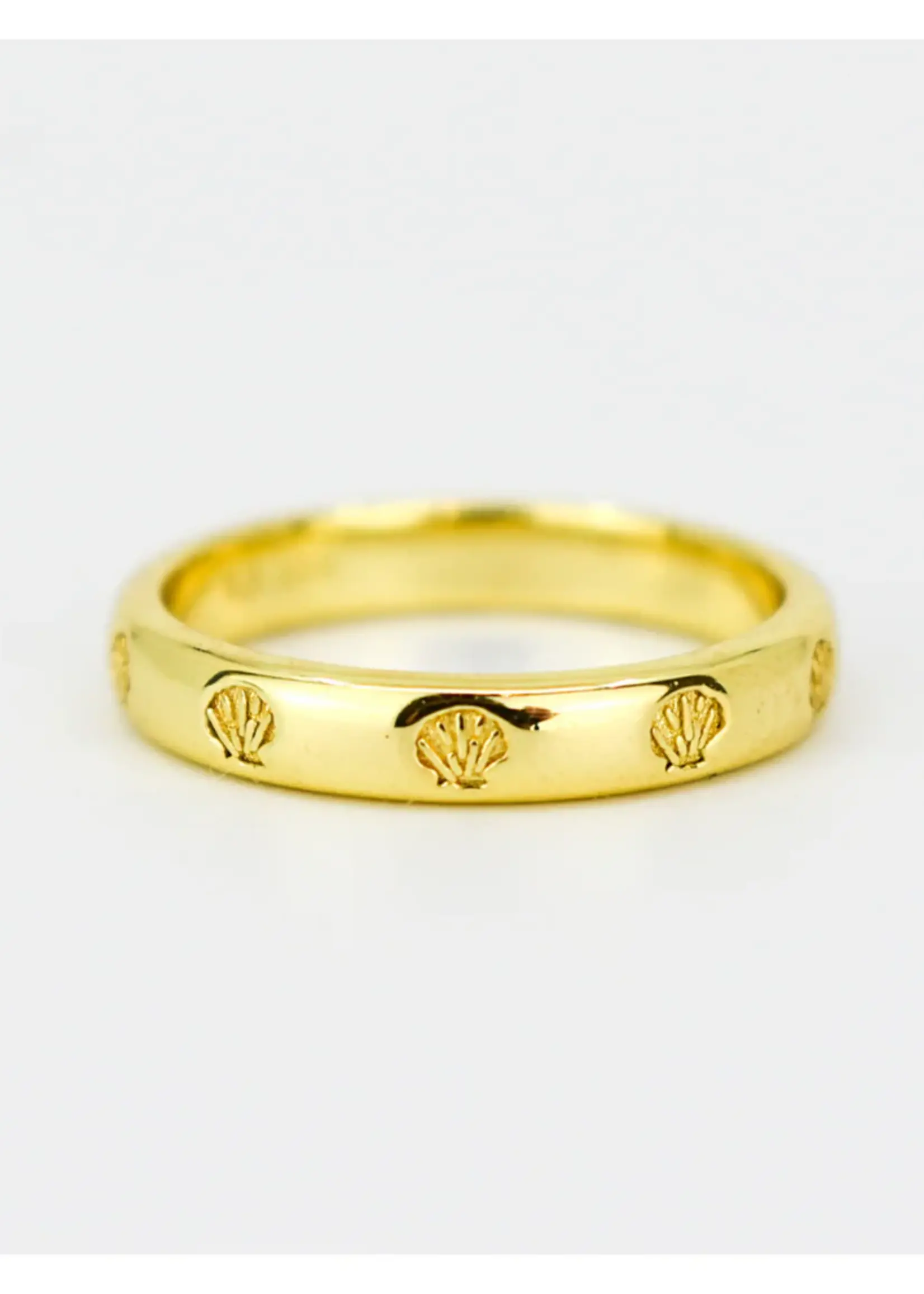 Lion Wild Seashells Top Ring