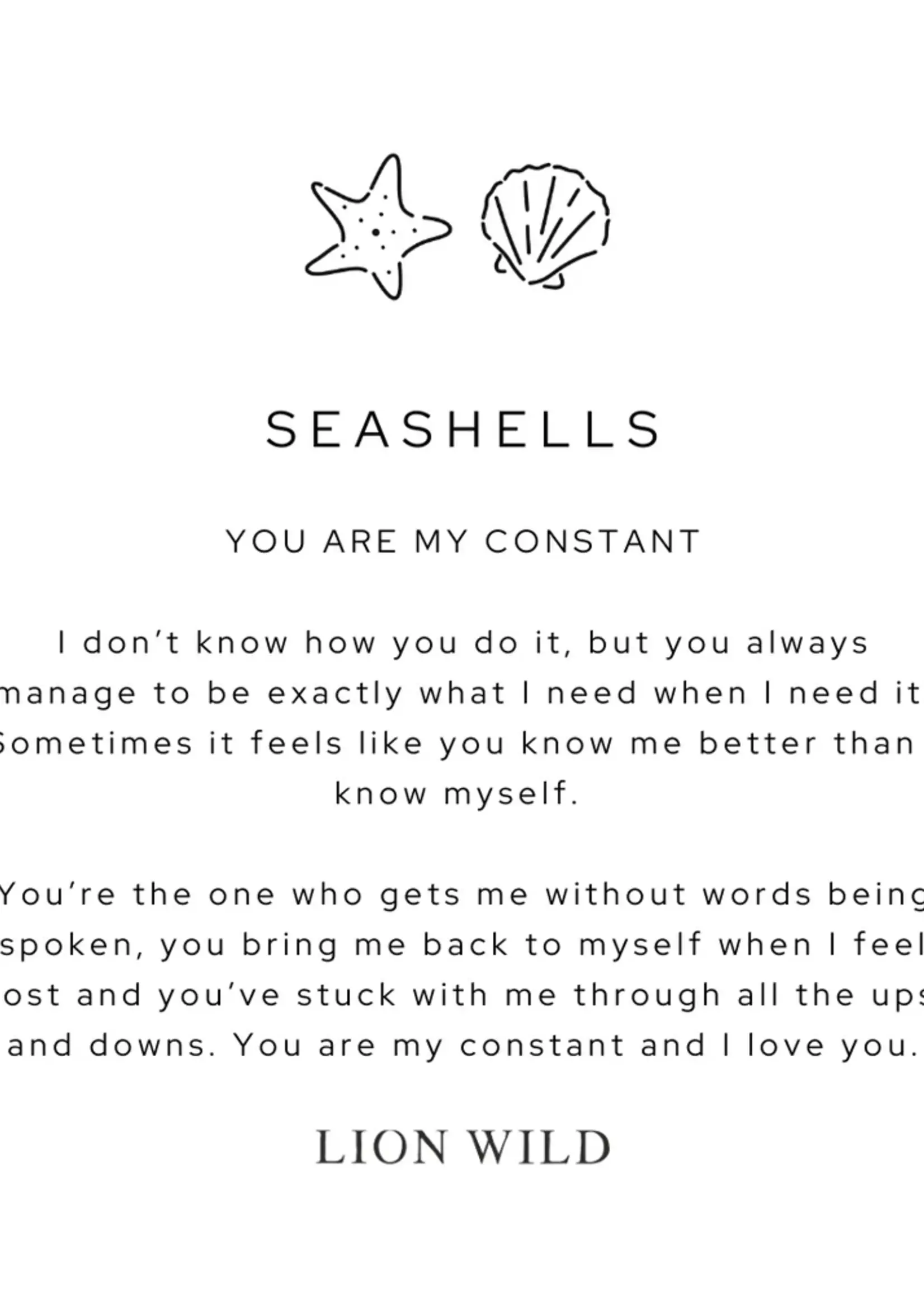 Lion Wild Seashells Top Ring