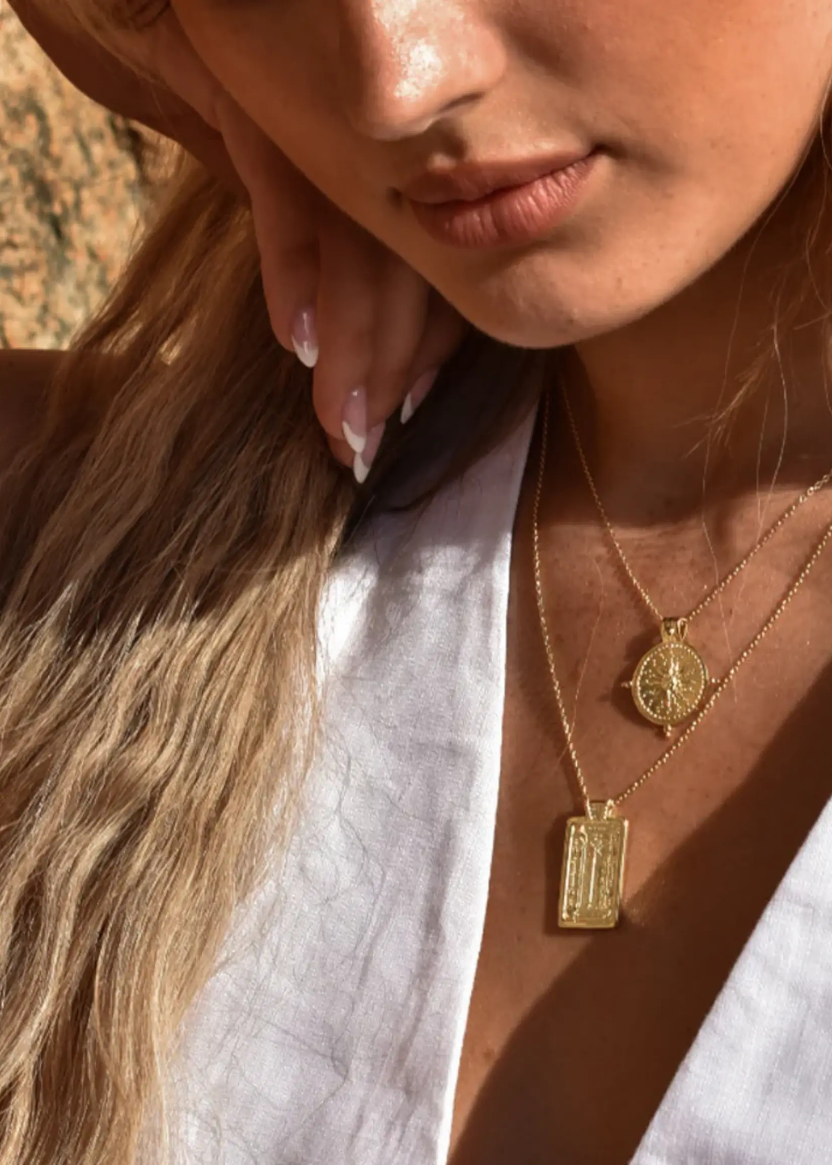 Lion Wild Palm Necklace