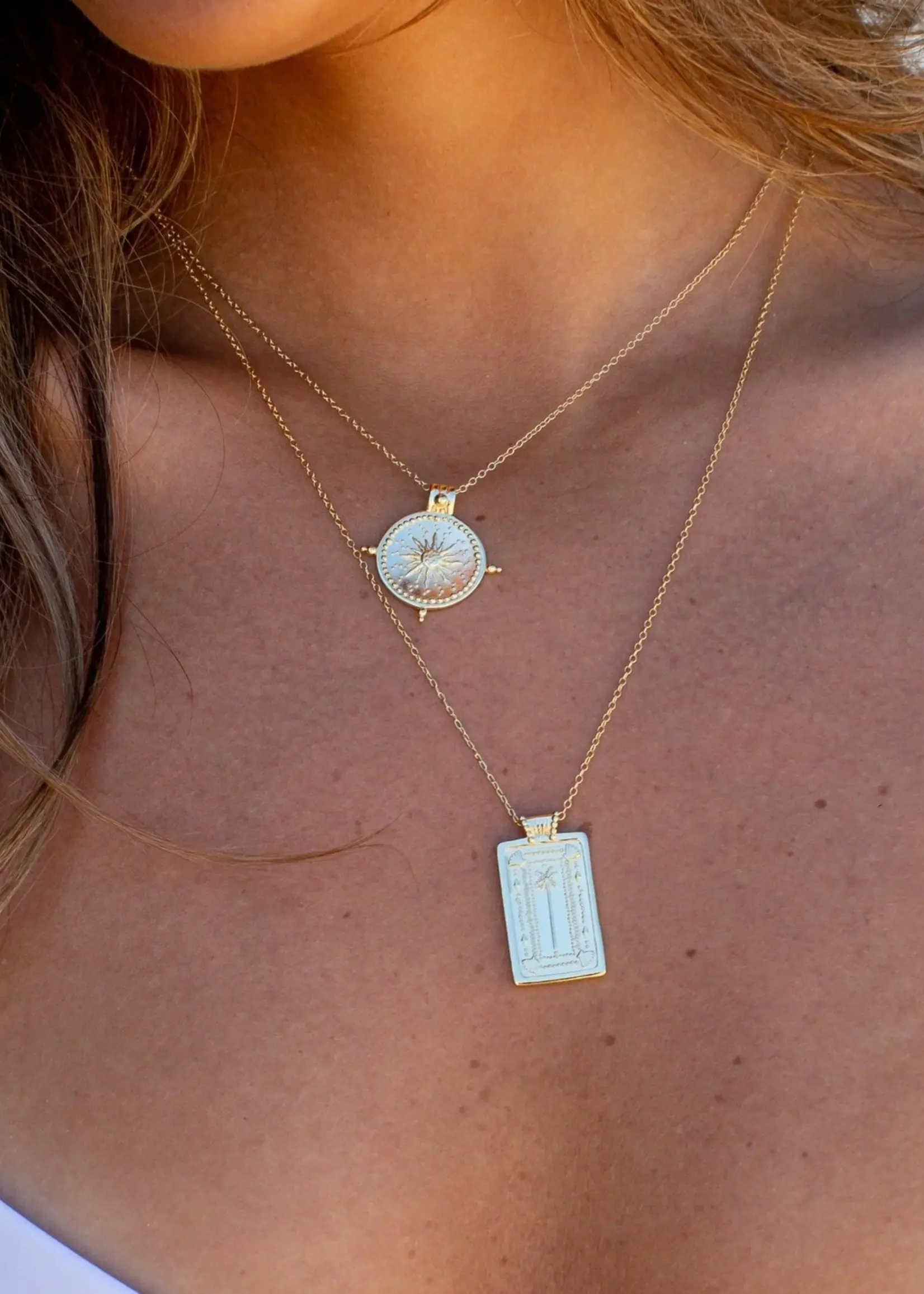 Lion Wild Palm Necklace