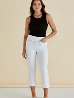 Betty Basic Crop Bengaline Pant - White