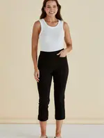 Betty Basic Crop Bengaline Pant - Black