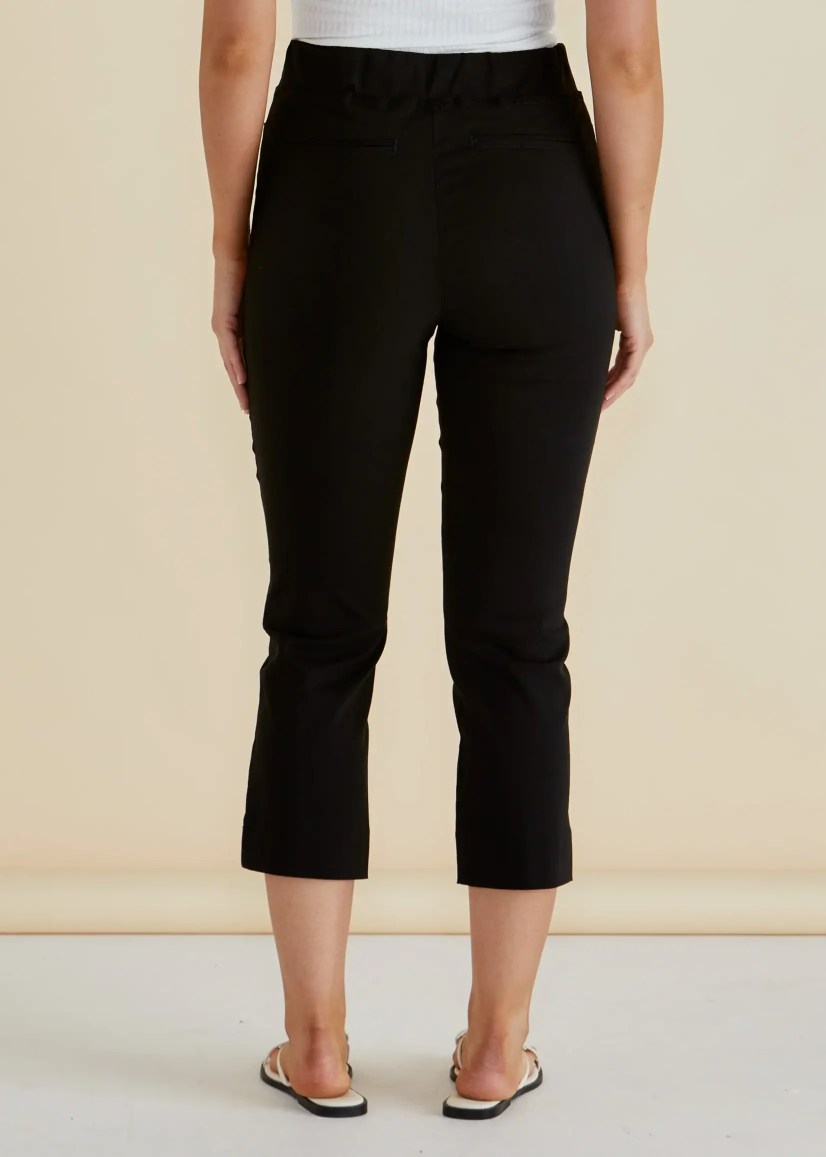 Betty Basic Crop Bengaline Pant - Black