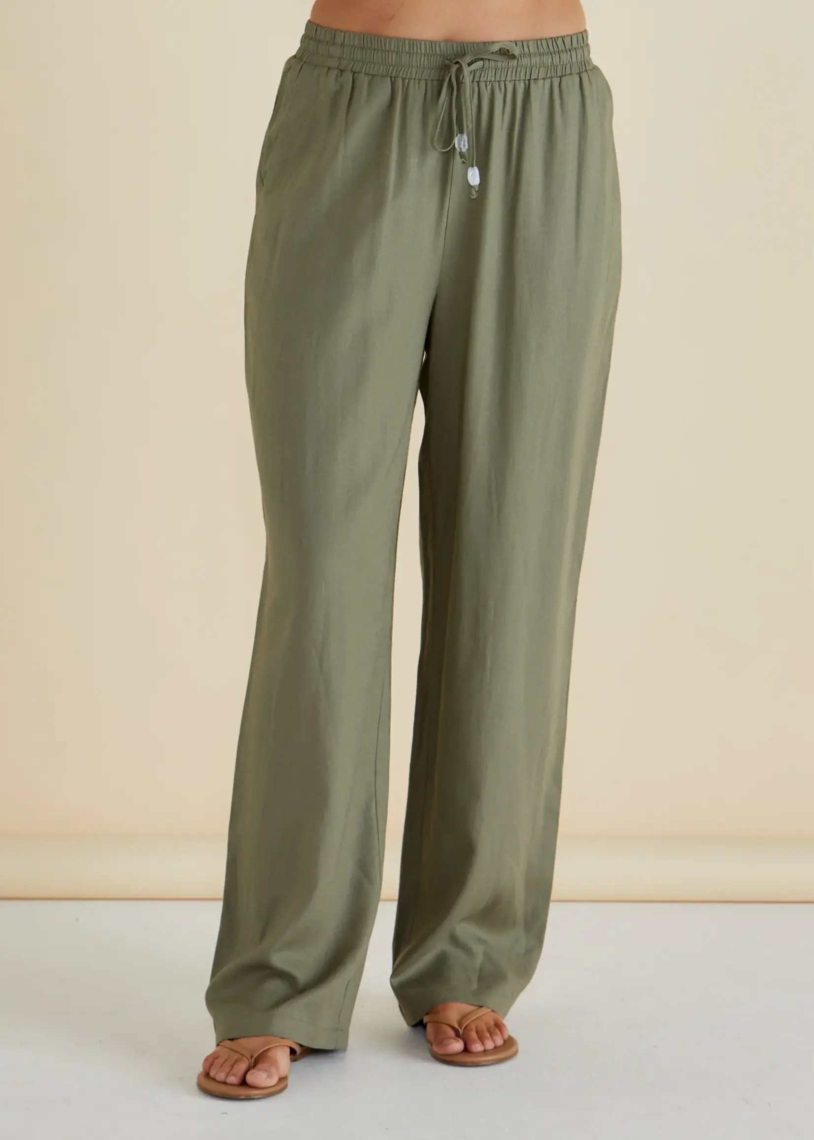 Betty Basic Zaza Relax Pant - Olive