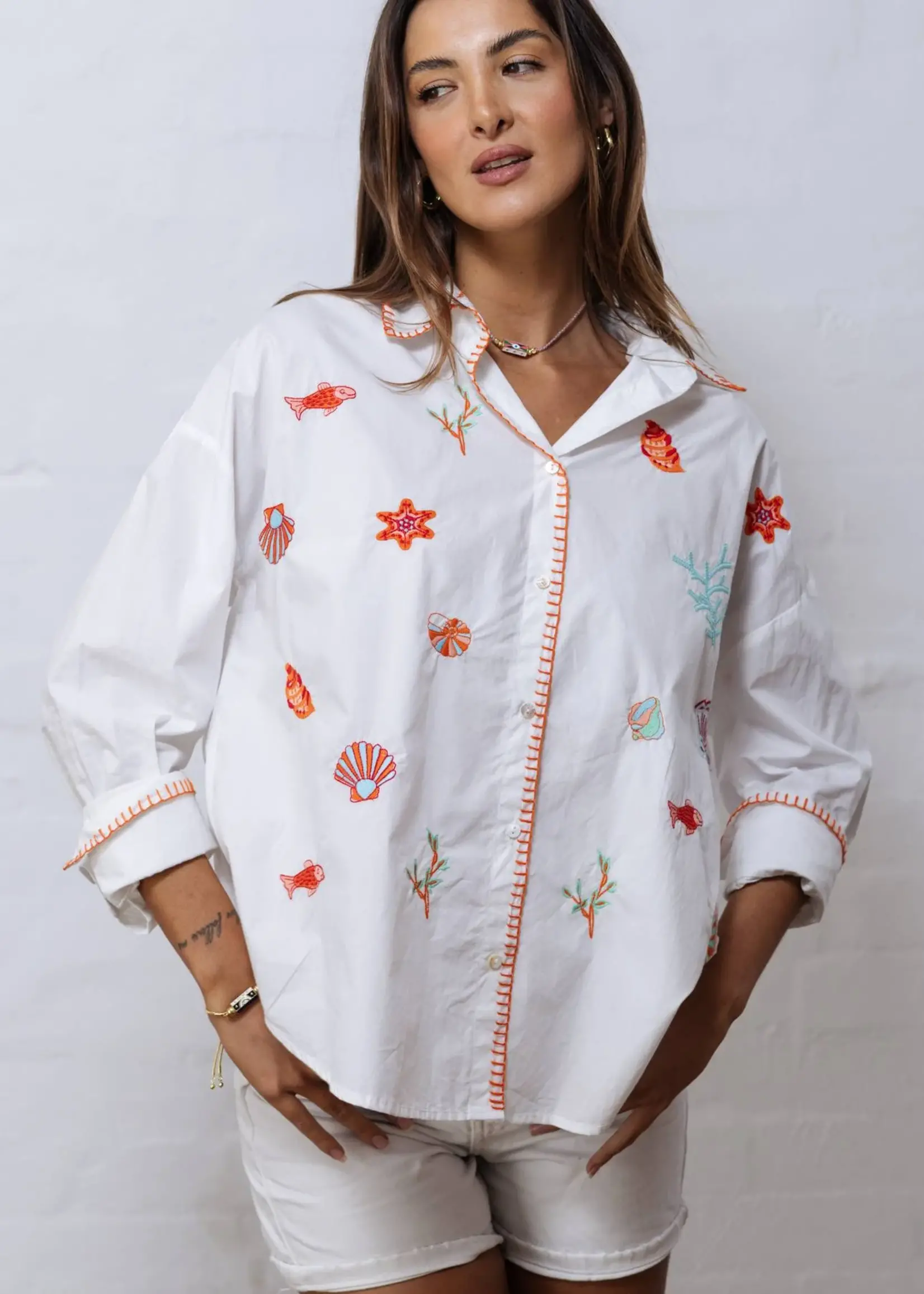 Zoda Cotton Shirt Seaside