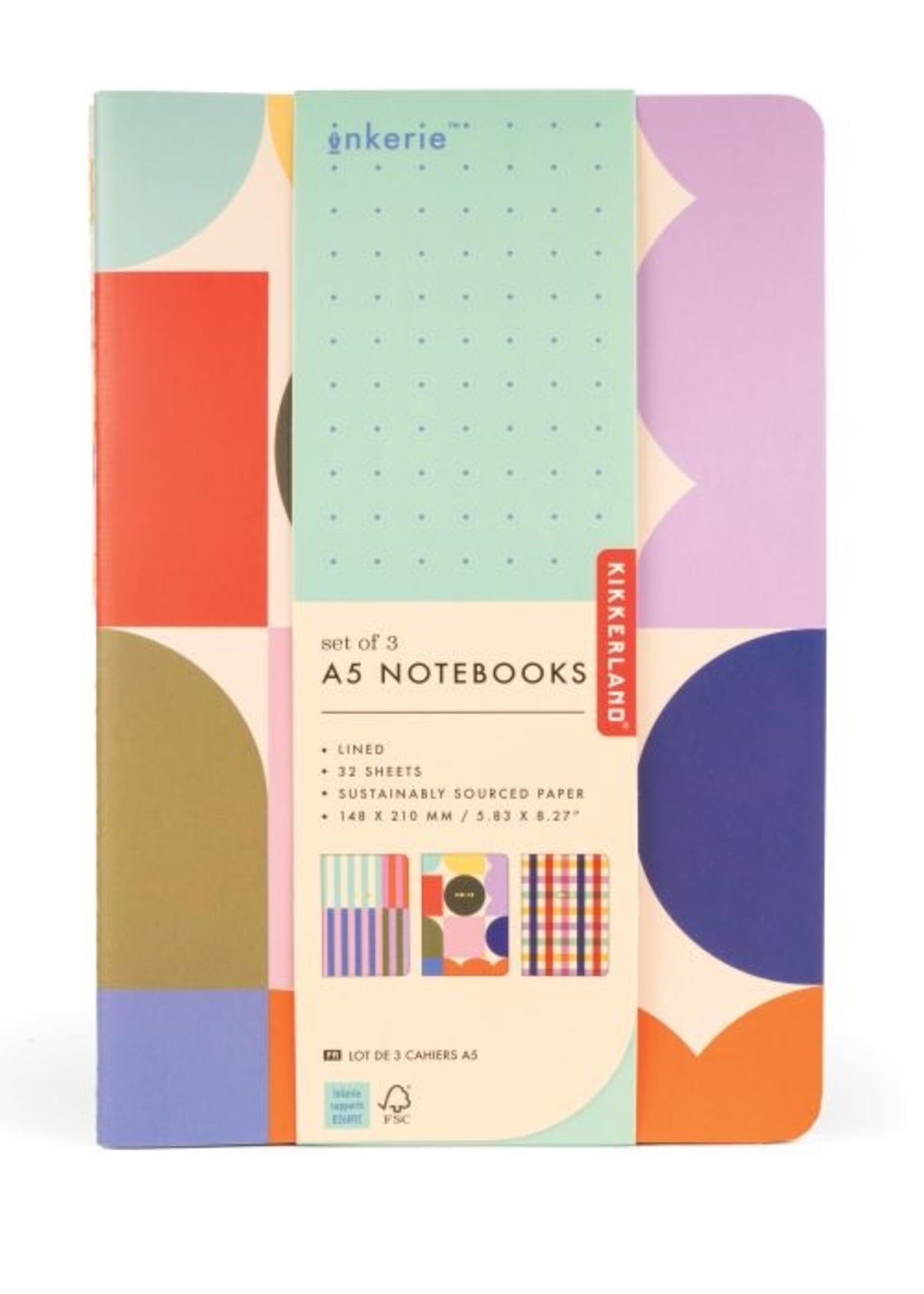 Isalbi A5 Notebooks - Set of 3