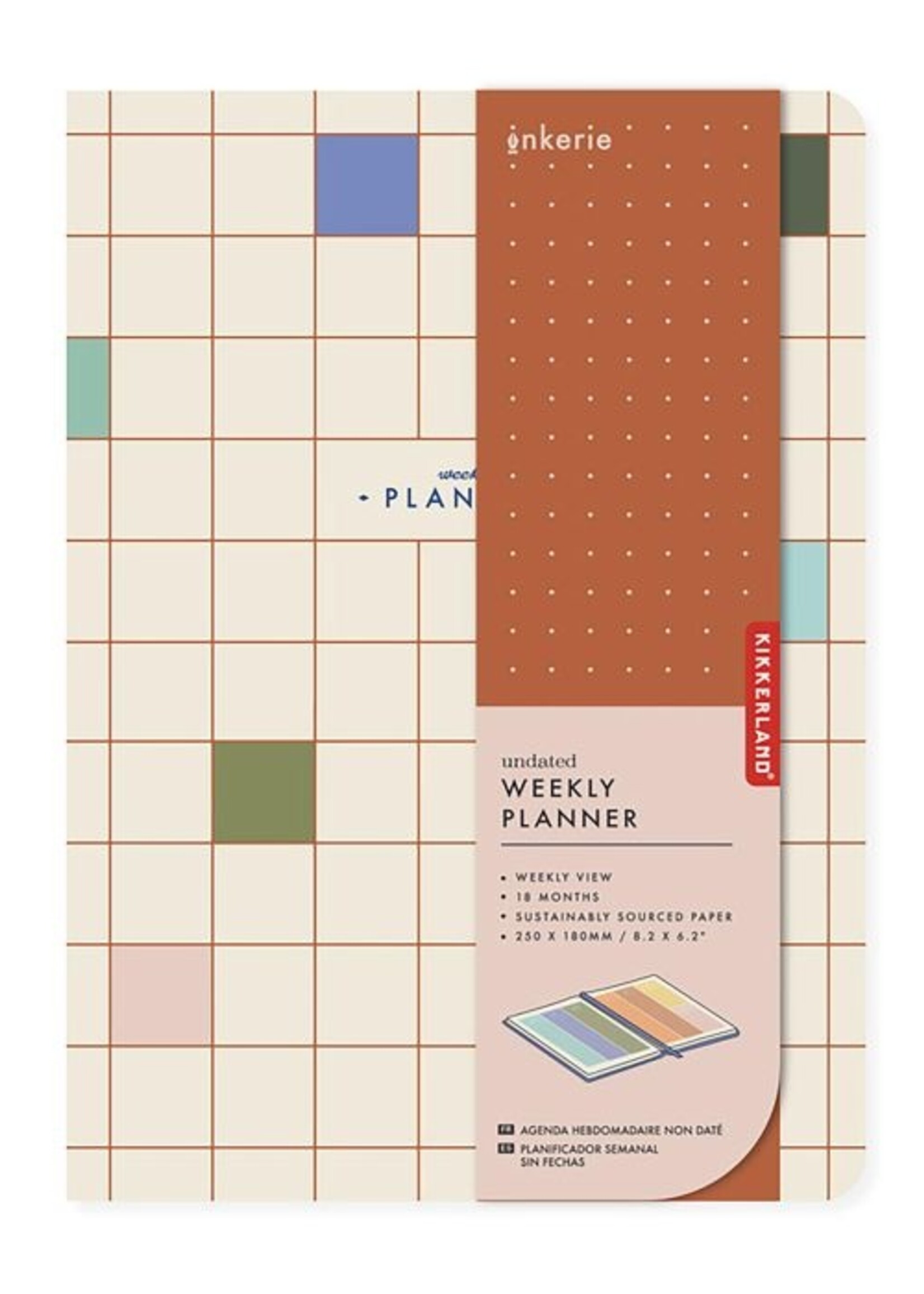 Undated Weekly Planner