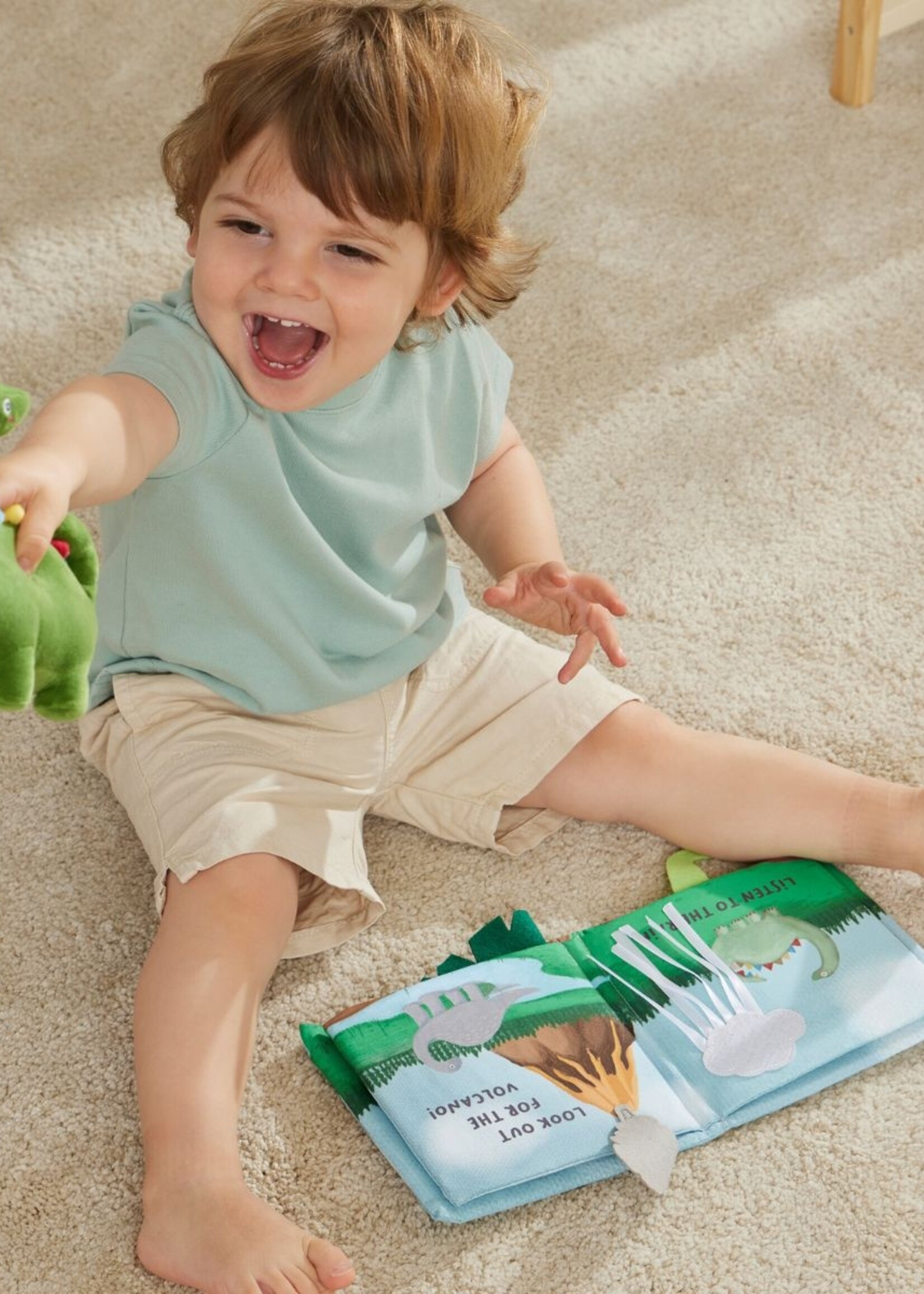Dinosaur Activity Fabric Book & Toy Set