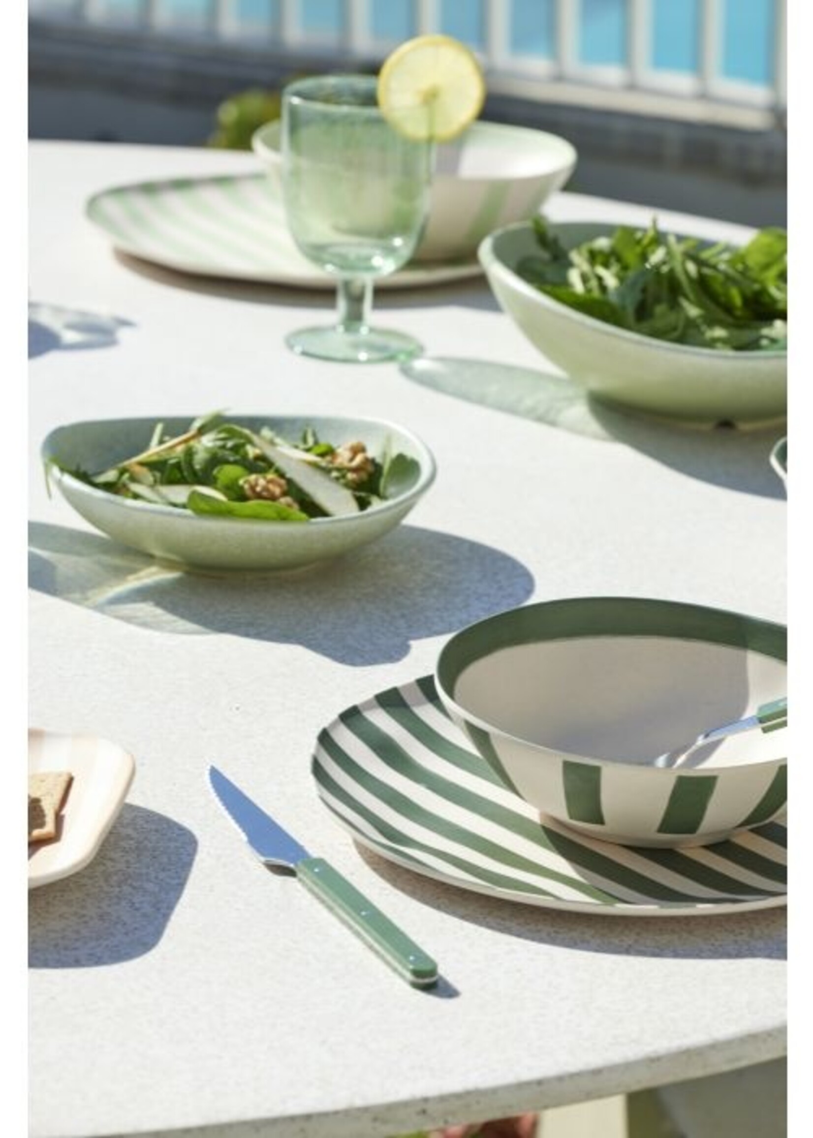 Greta Porcelain Raised Serving Plate