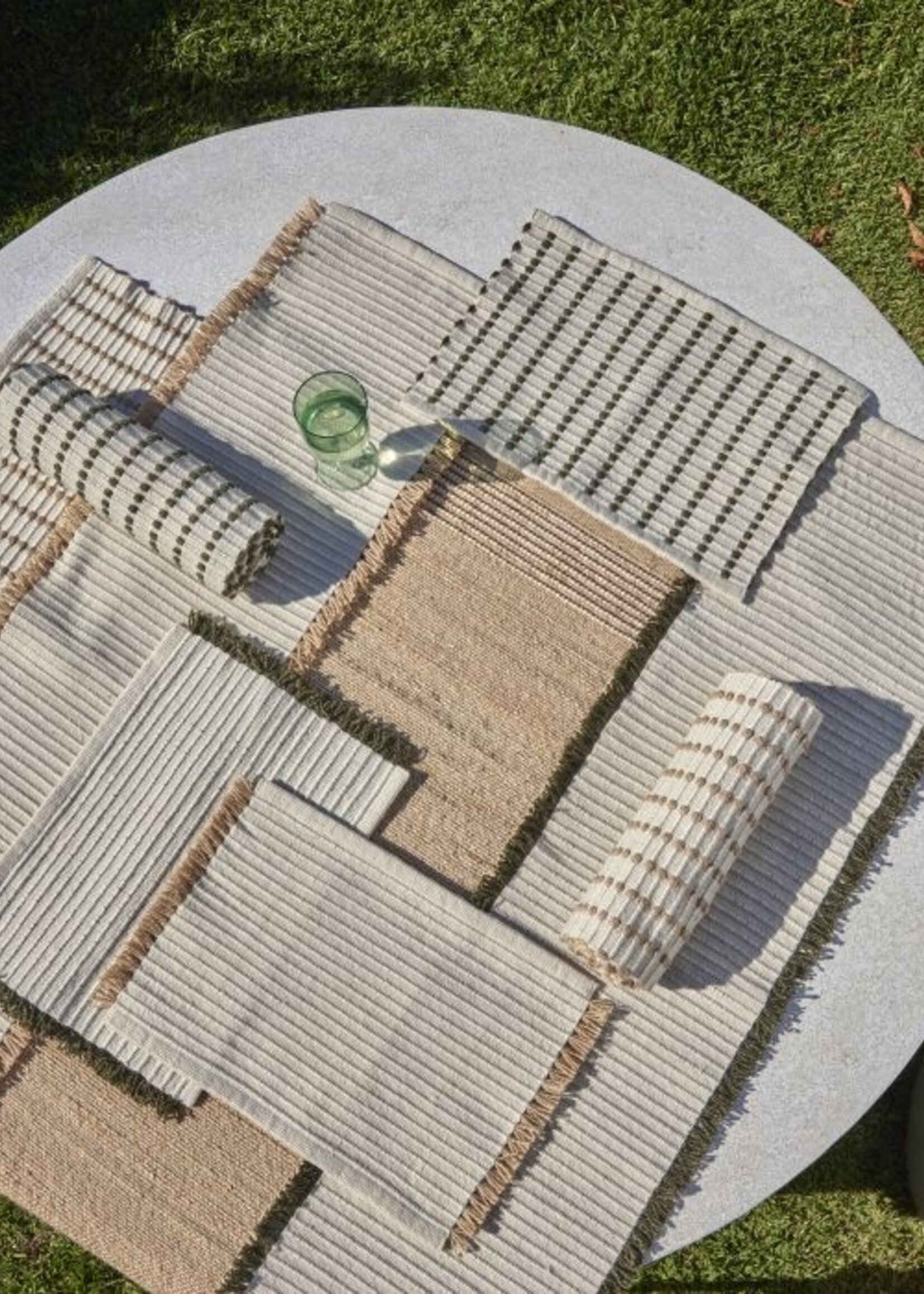 Isla Fringe Table Runner - Natural