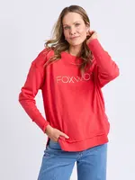 Foxwood Simplified Metallic Crew - Red