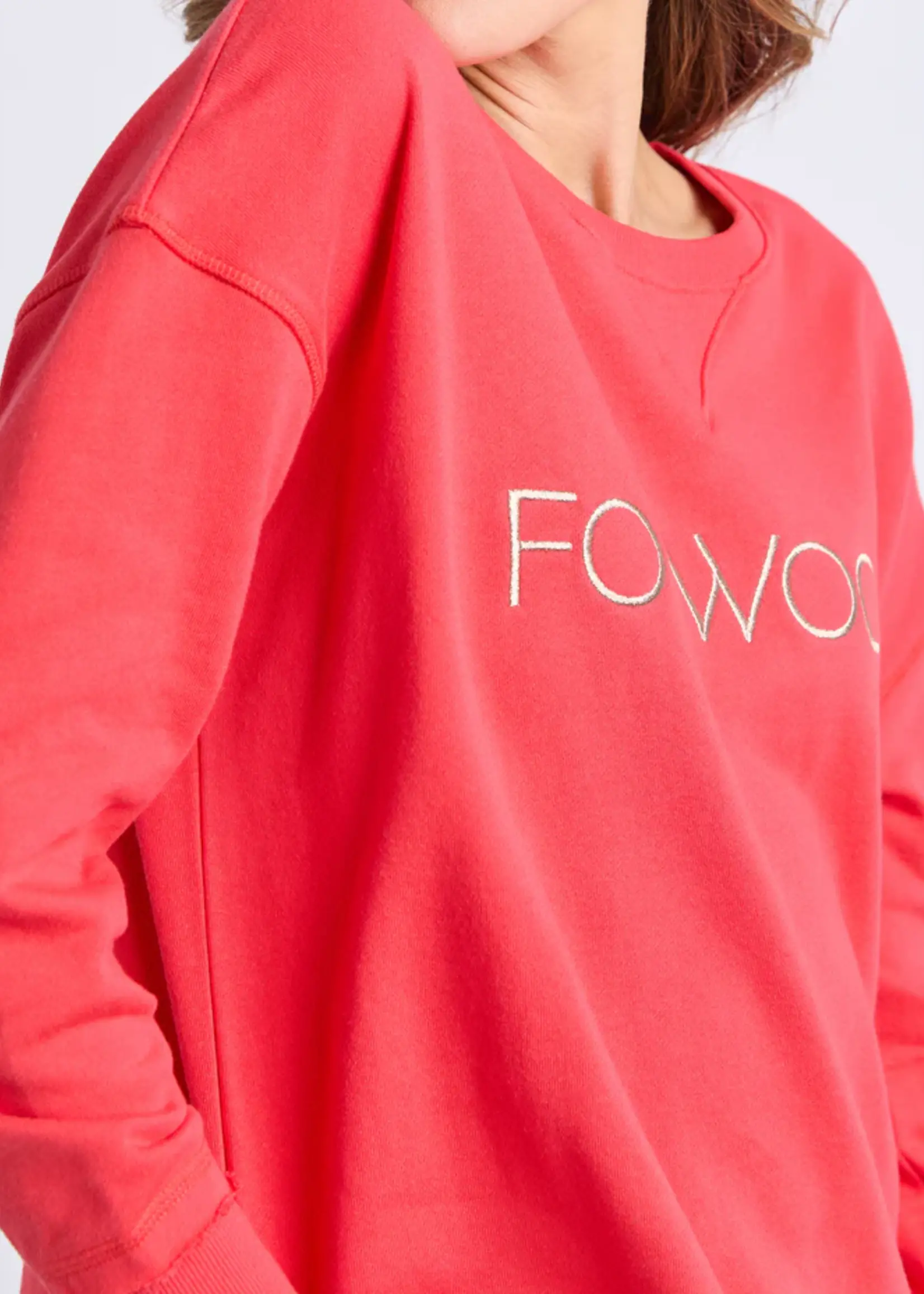 Foxwood Simplified Metallic Crew - Red