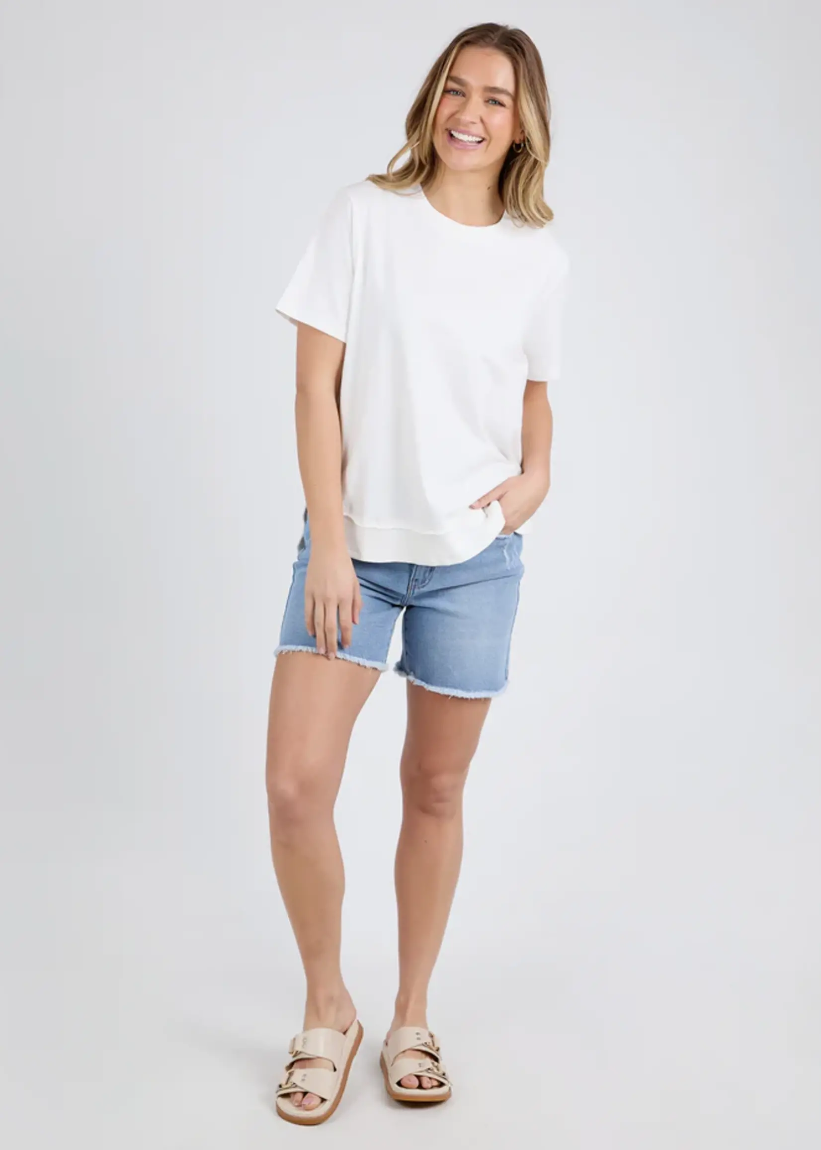 Foxwood Farrah Short Sleeve Tee - White