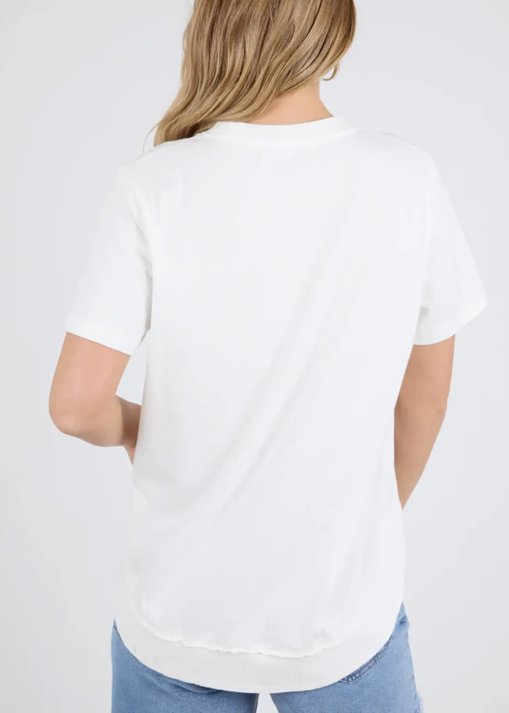 Foxwood Farrah Short Sleeve Tee - White