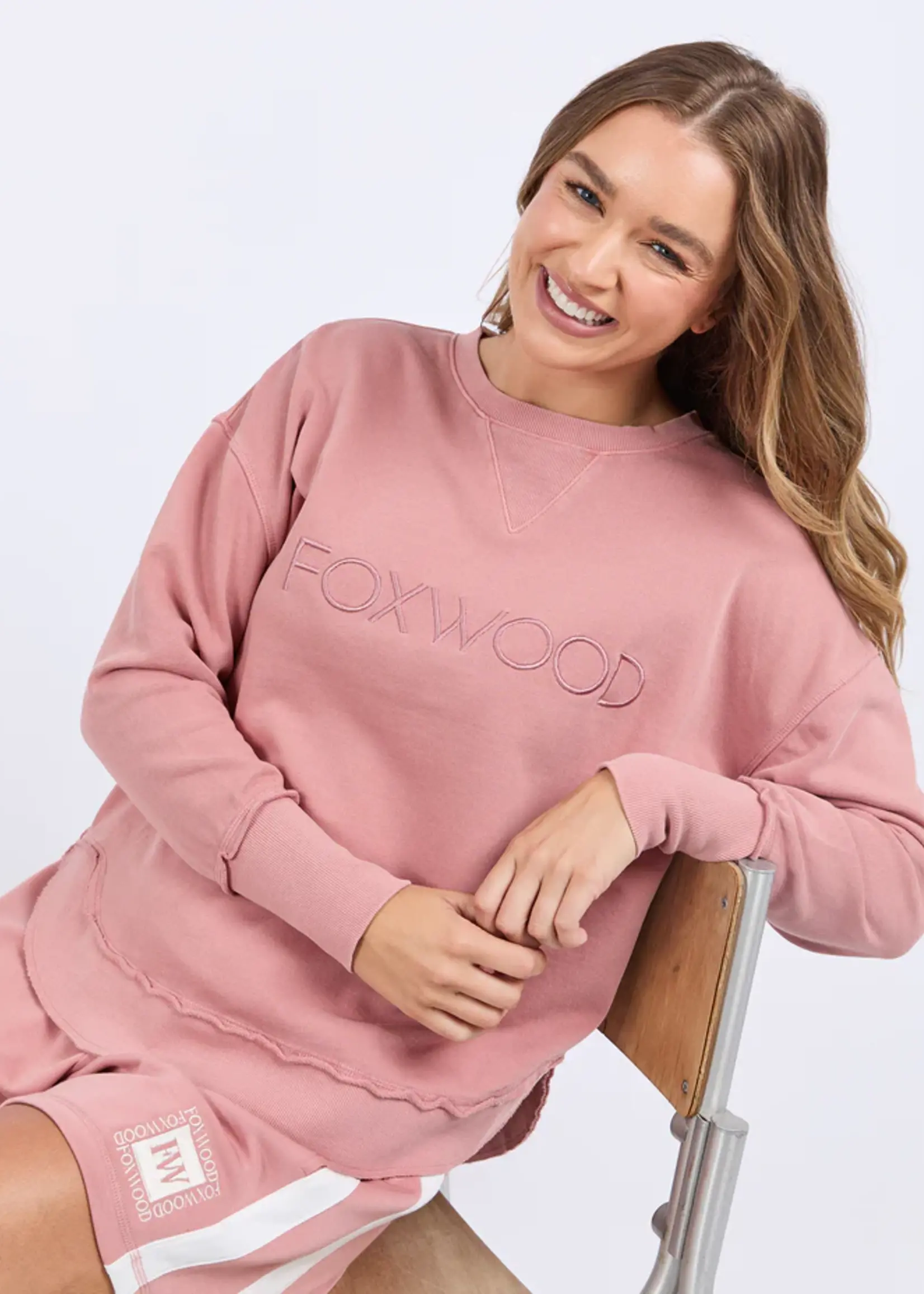 Foxwood Simplified Crew - Dusty Rose