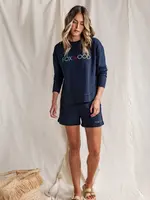 Foxwood Simplified Confetti Short - Navy