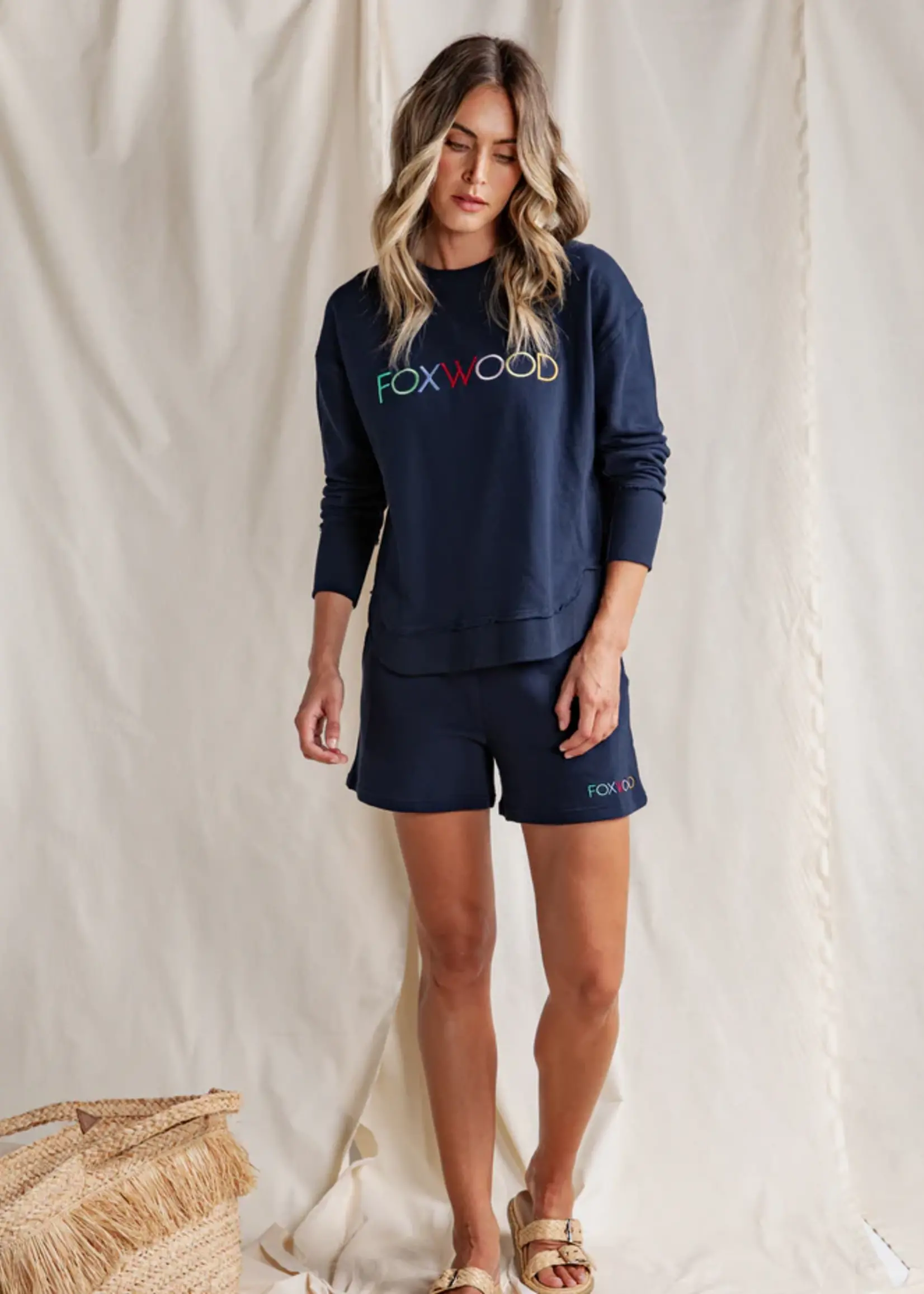 Foxwood Simplified Confetti Short - Navy