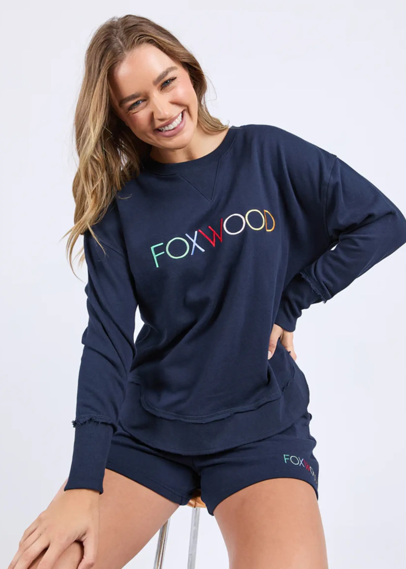 Foxwood Simplified Confetti Crew - Navy