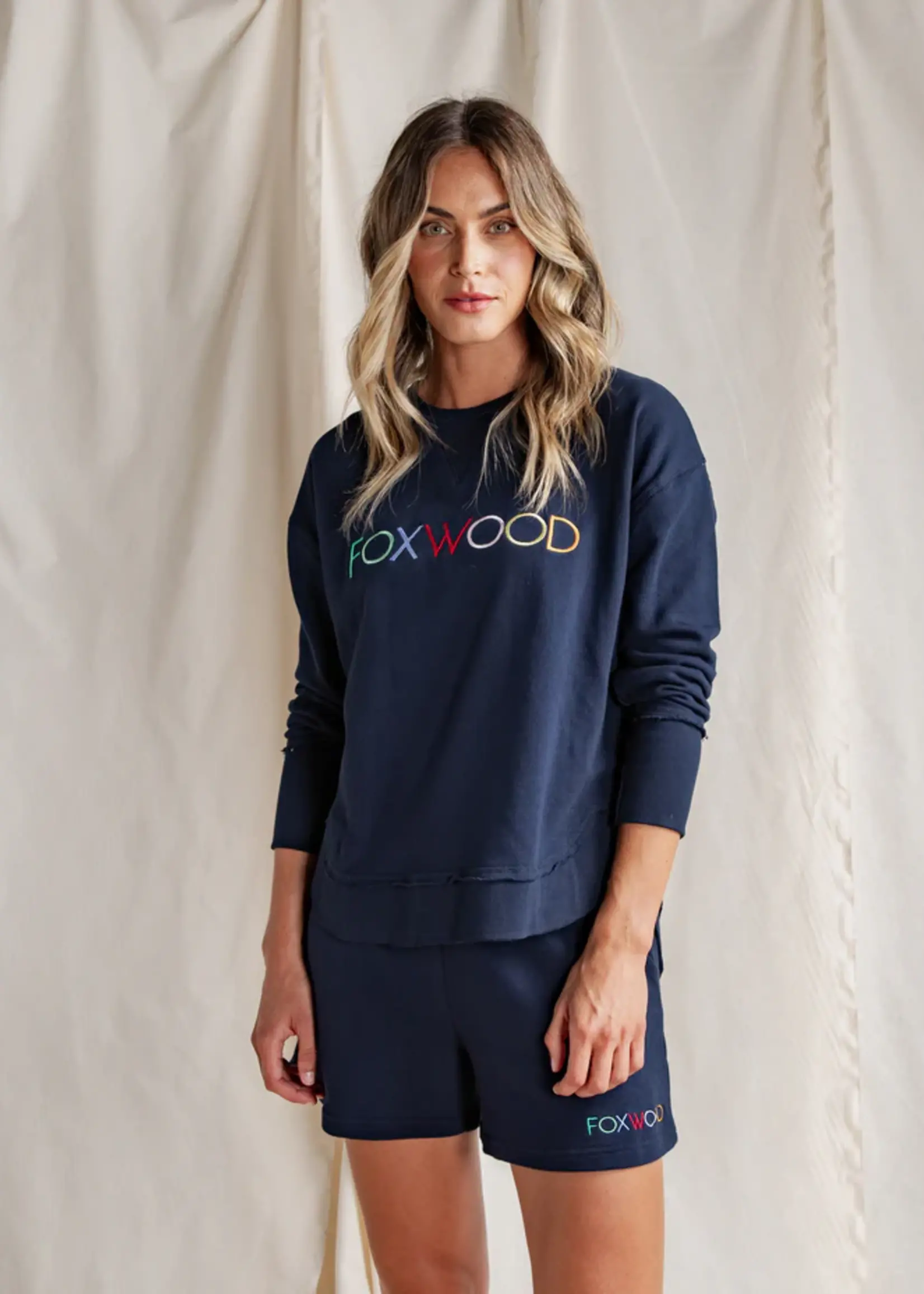 Foxwood Simplified Confetti Crew - Navy