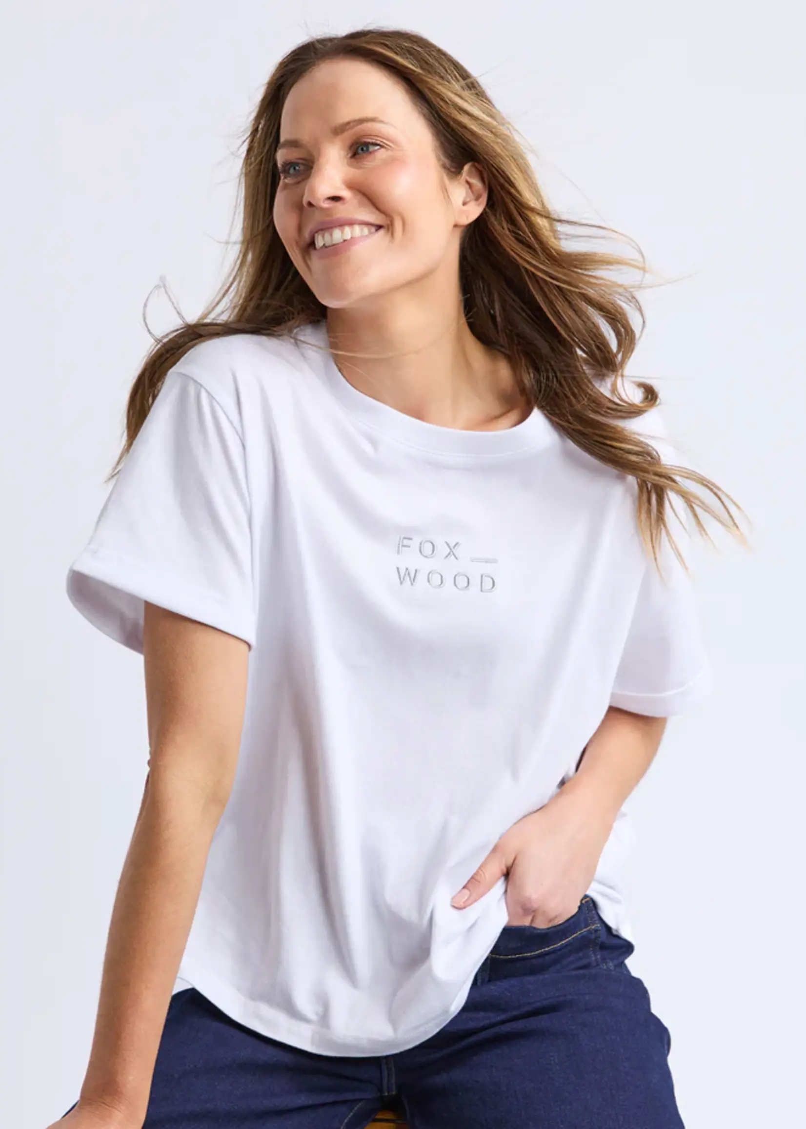 Foxwood Huntleigh Oversized Tee - White