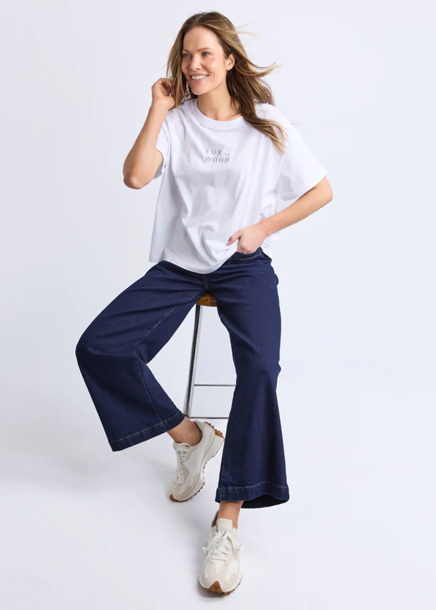 Foxwood Huntleigh Oversized Tee - White