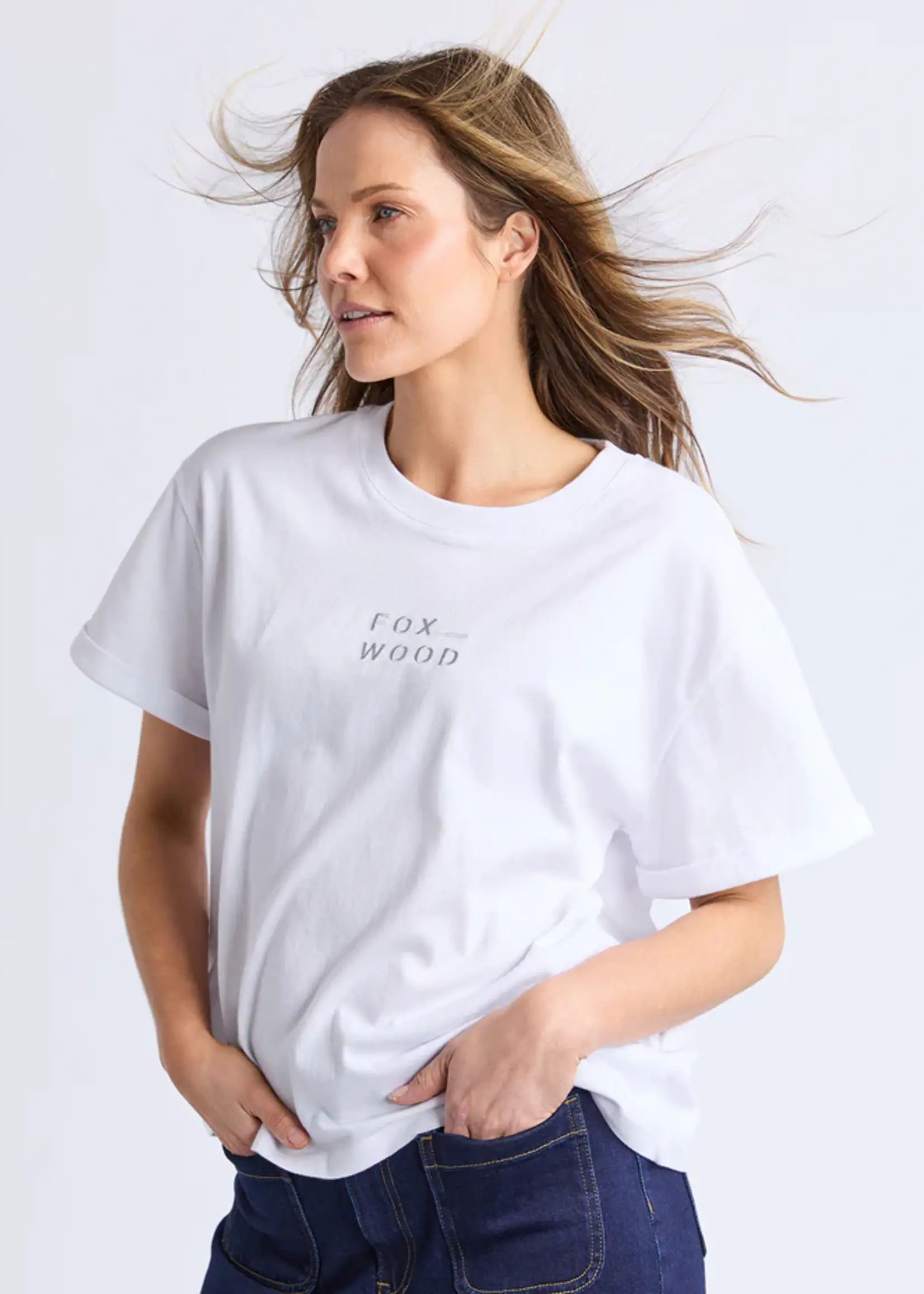 Foxwood Huntleigh Oversized Tee - White