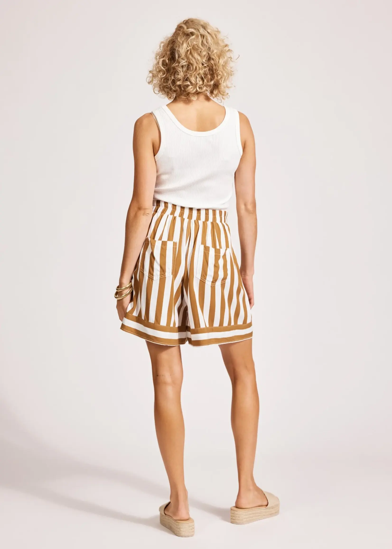 EB & Ive Treville Stripe Short - Caramel