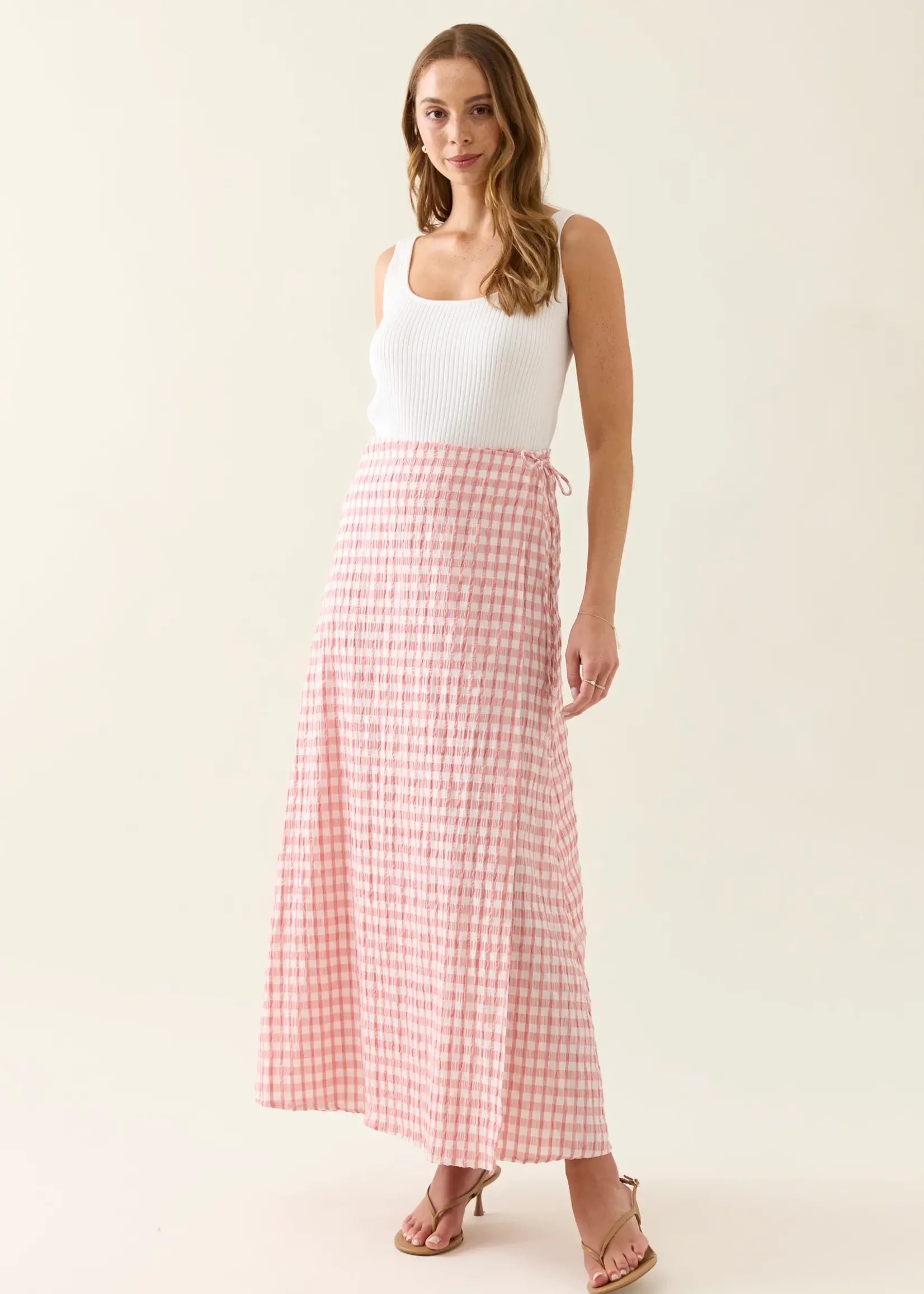Isle of Mine Esther Wrap Skirt - Pink