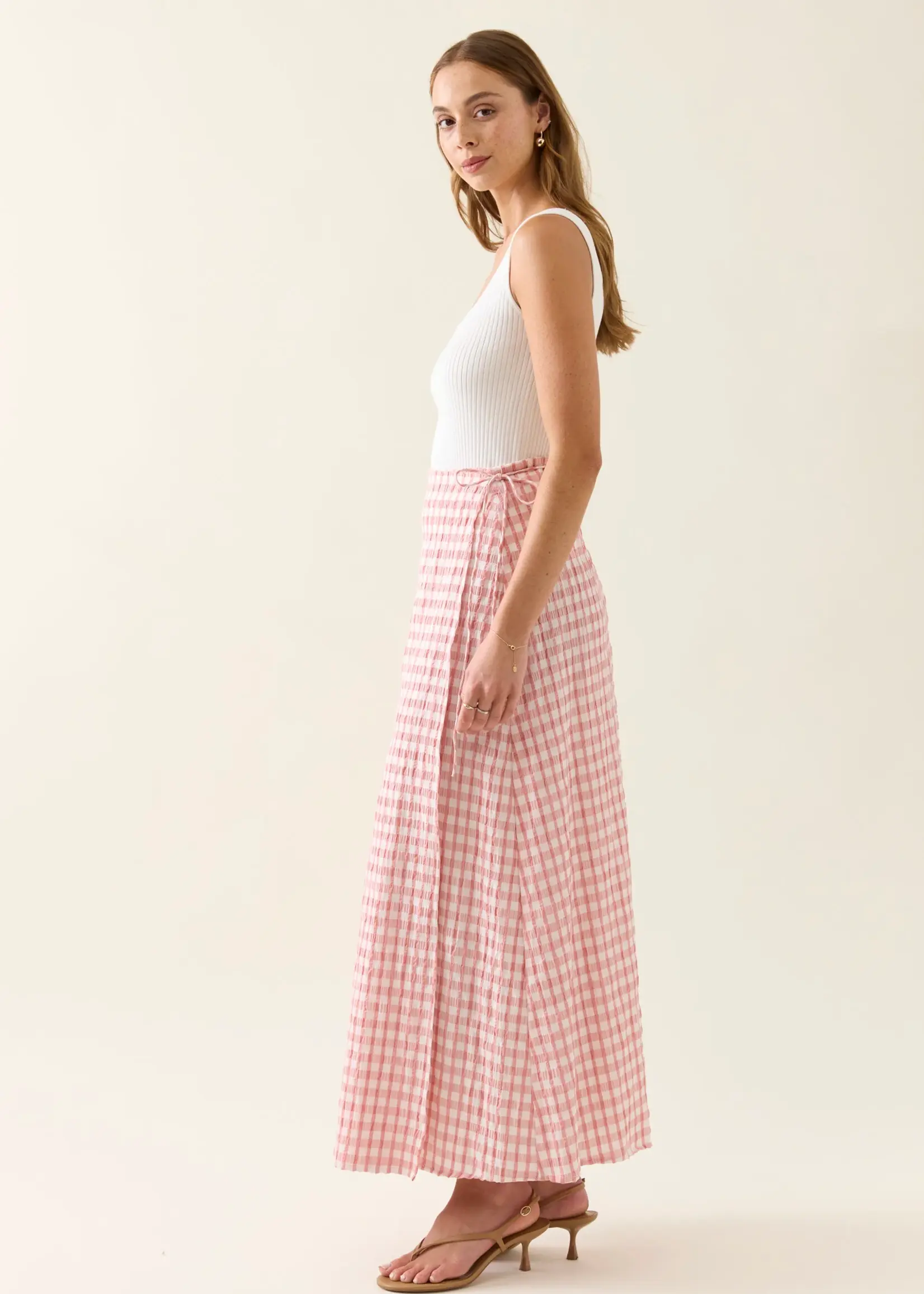 Isle of Mine Esther Wrap Skirt - Pink