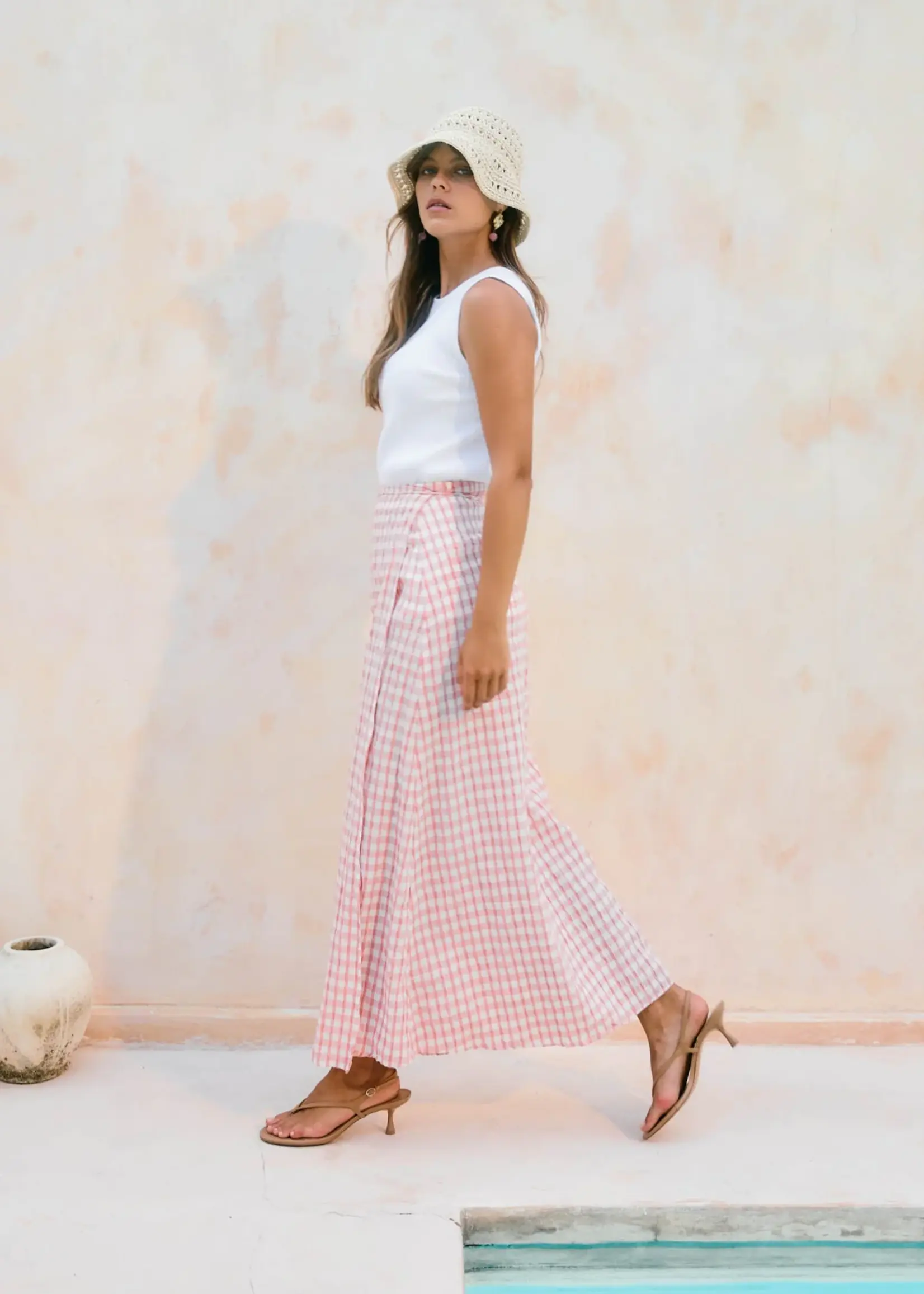 Isle of Mine Esther Wrap Skirt - Pink