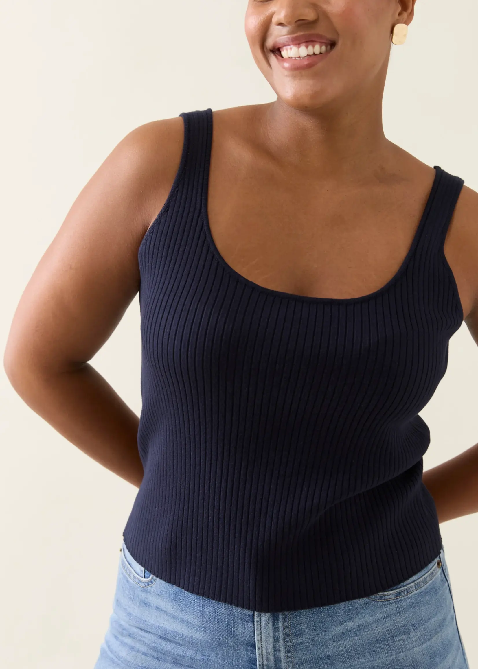 Isle of Mine Adele Tank - Navy