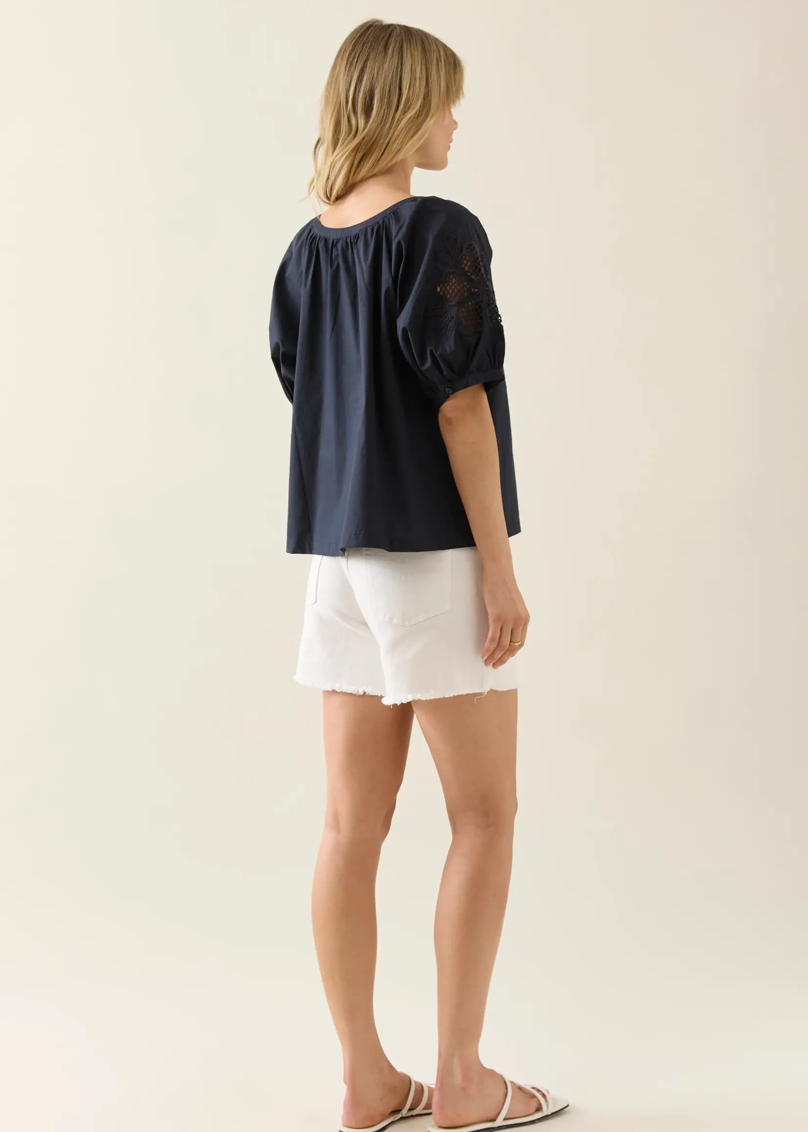 Isle of Mine Nilsa Button Top - Navy