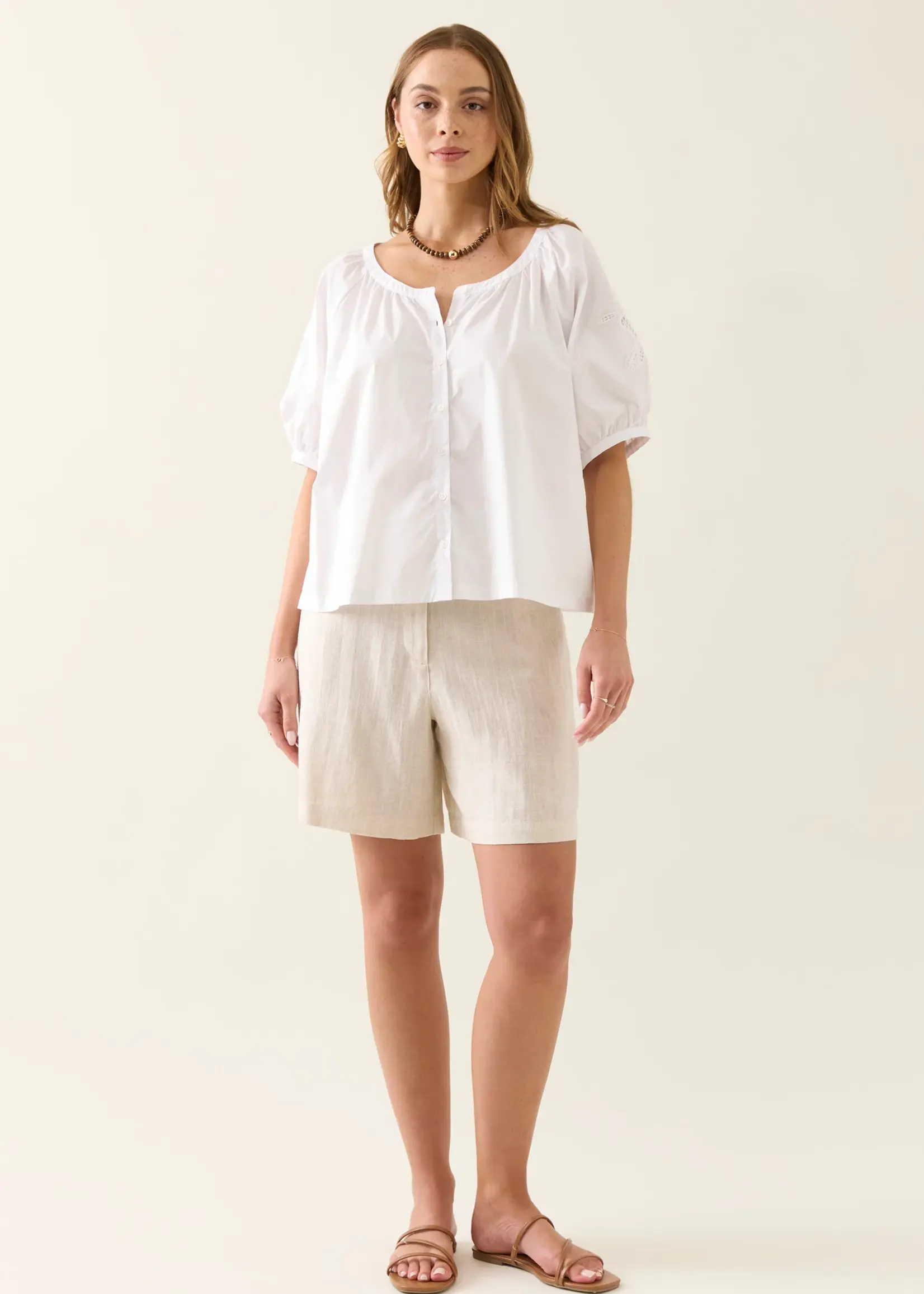 Isle of Mine Nilsa Button Top - Lotus