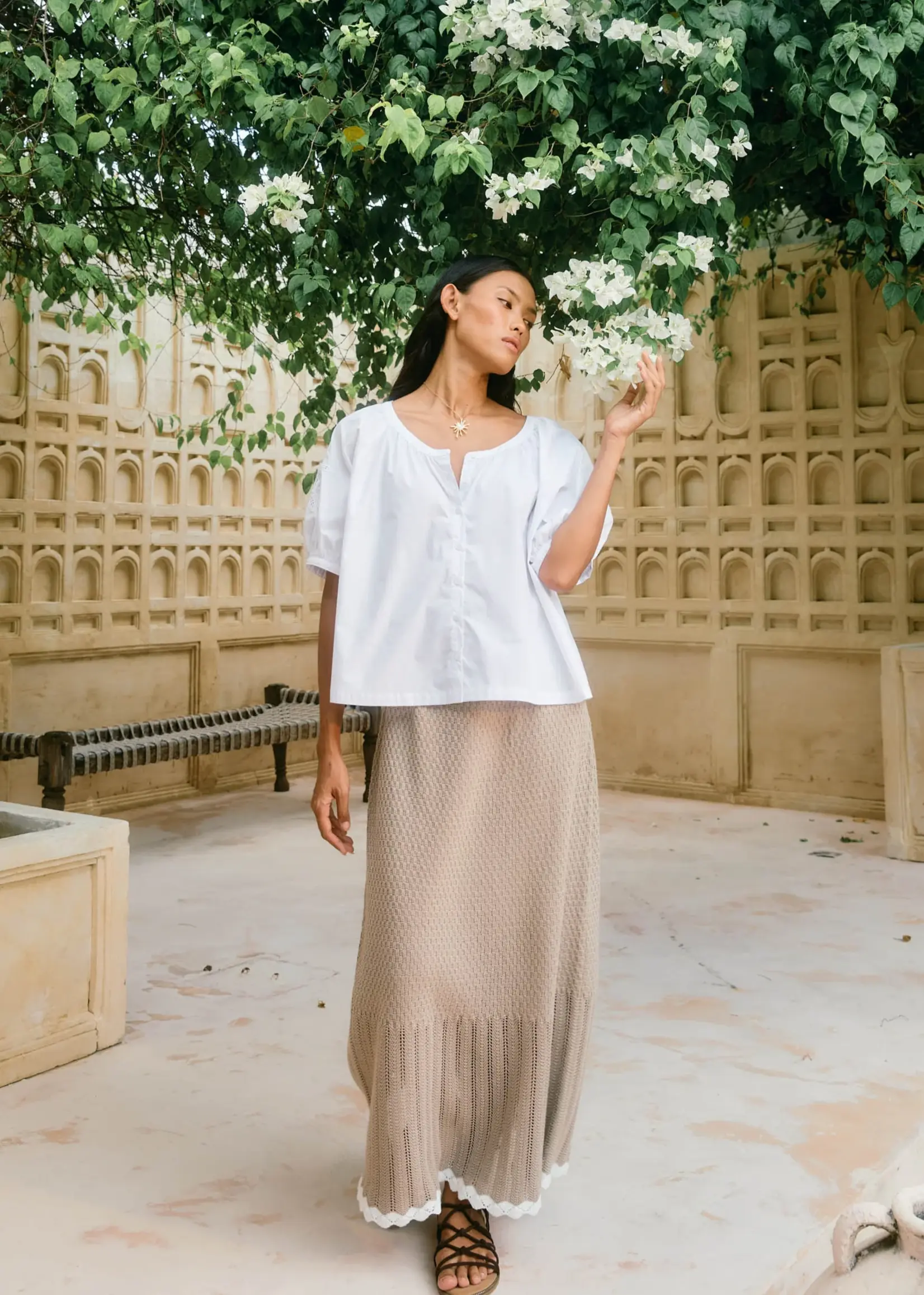 Isle of Mine Nilsa Button Top - Lotus